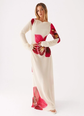 Lorde Maxi Dress - Orchid Yellow Chic Direction Odor-Control