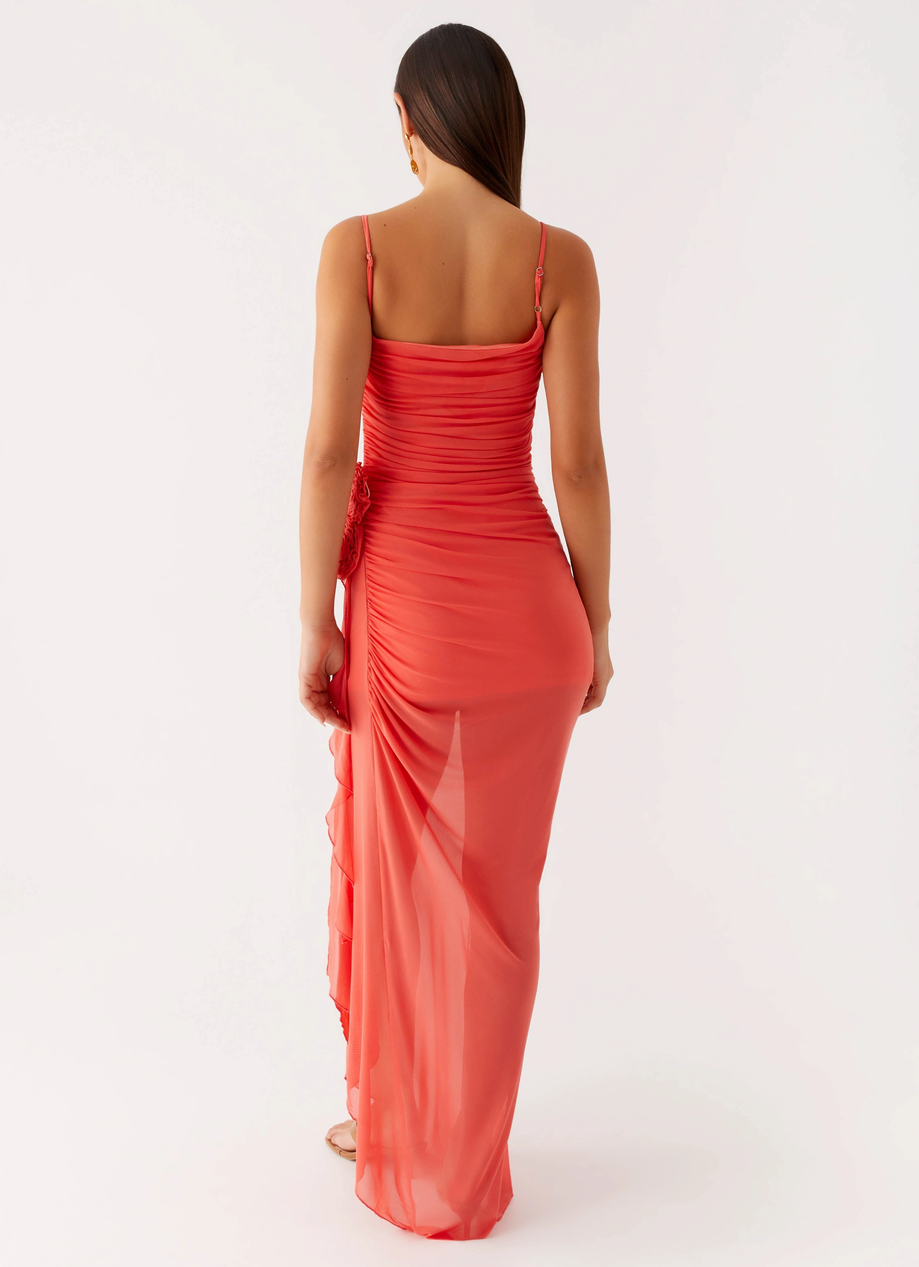 Functional Style Louana Maxi Dress - Coral