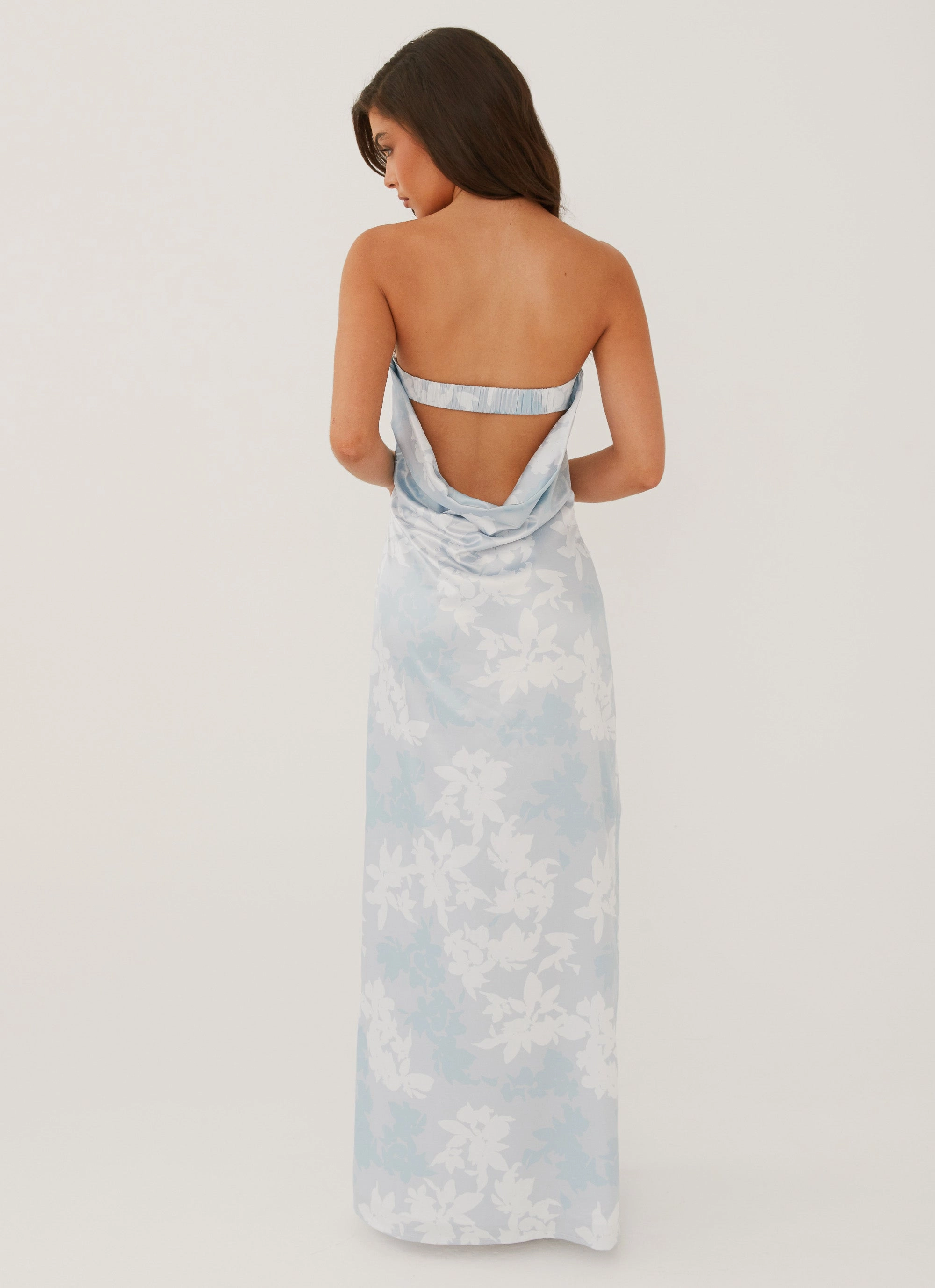 Guest Glam Love Me More Maxi Dress - Blue Blossom