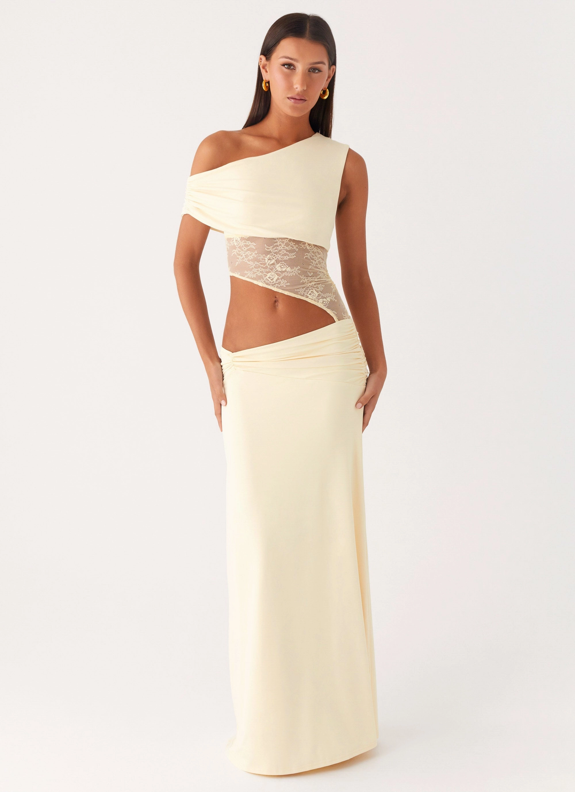 Airy Feel Love Motion Maxi Dress - Lemon