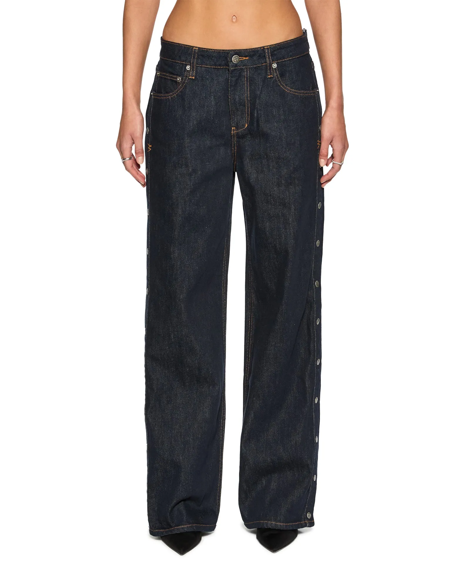 DoubleStitchedHem summer top LOW RIDER ORIGINAL SNAPS