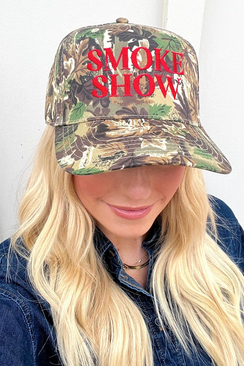 Smoke Show Hat- Camo Insulated Jacket Water Resistant Material