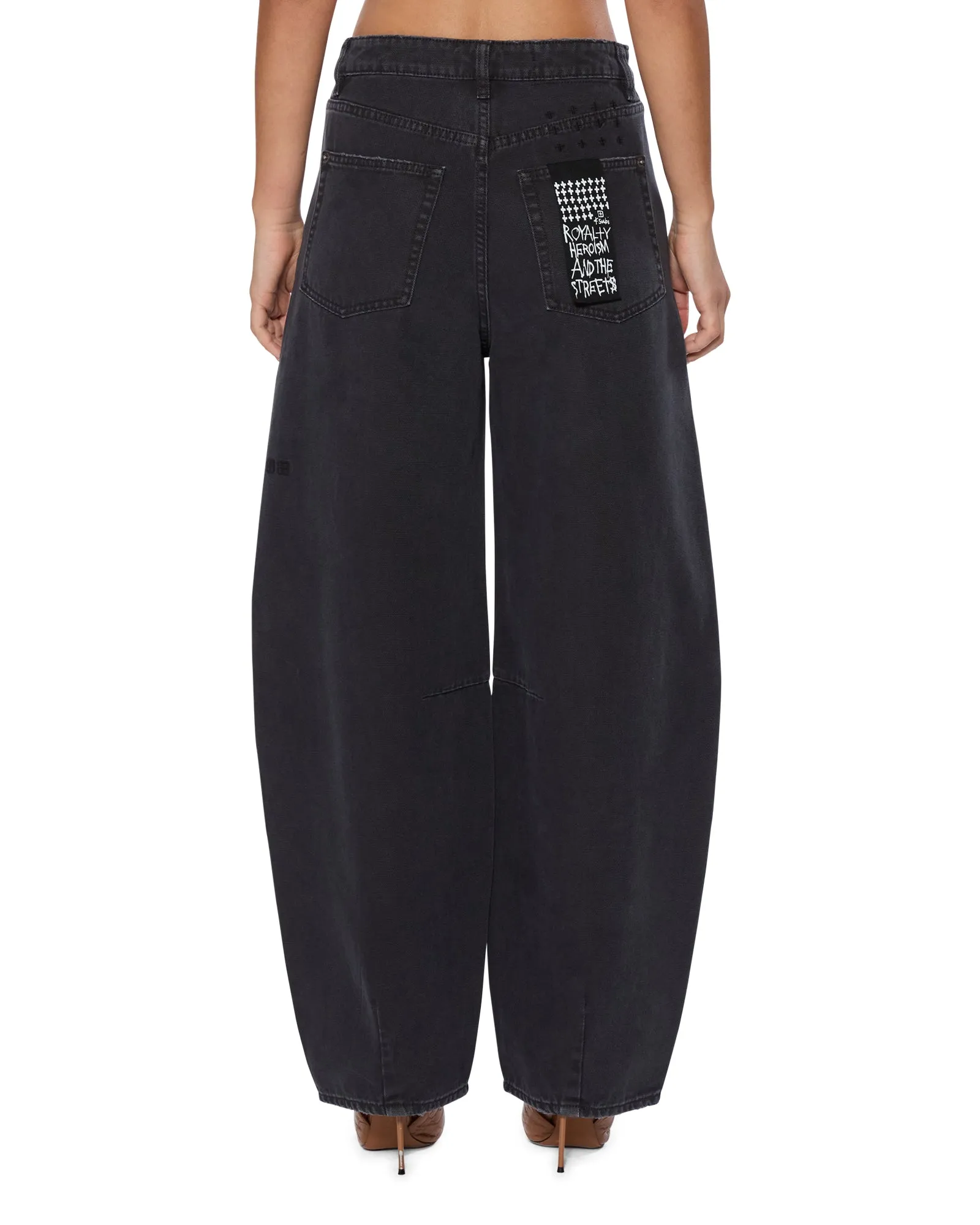 Basic Tee Breathable Lining BARREL JEAN CARPENTER BLACK