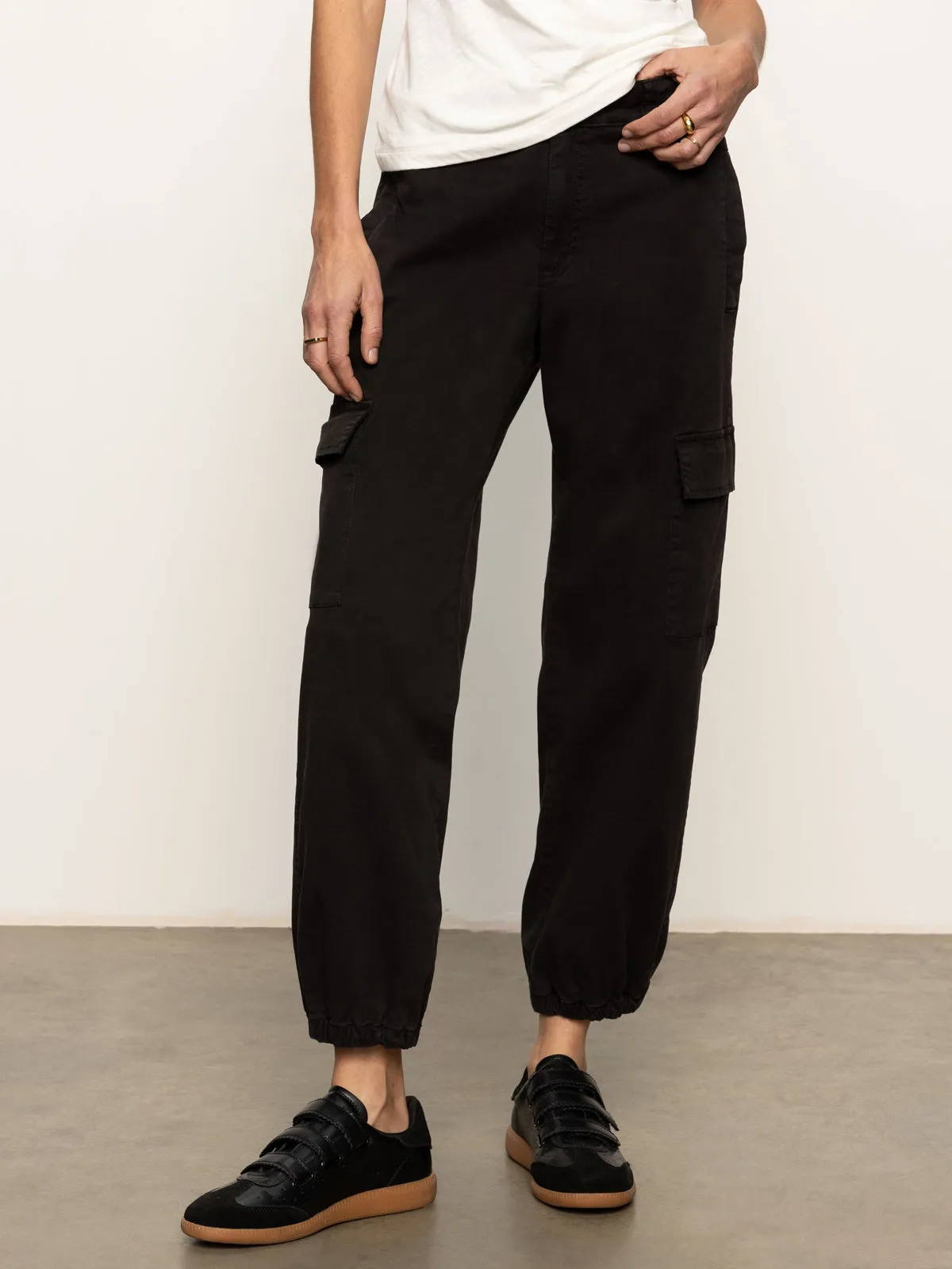Take Over Jogger Mid-Rise Pant Black Hygienic Inner Layer Pull-on style