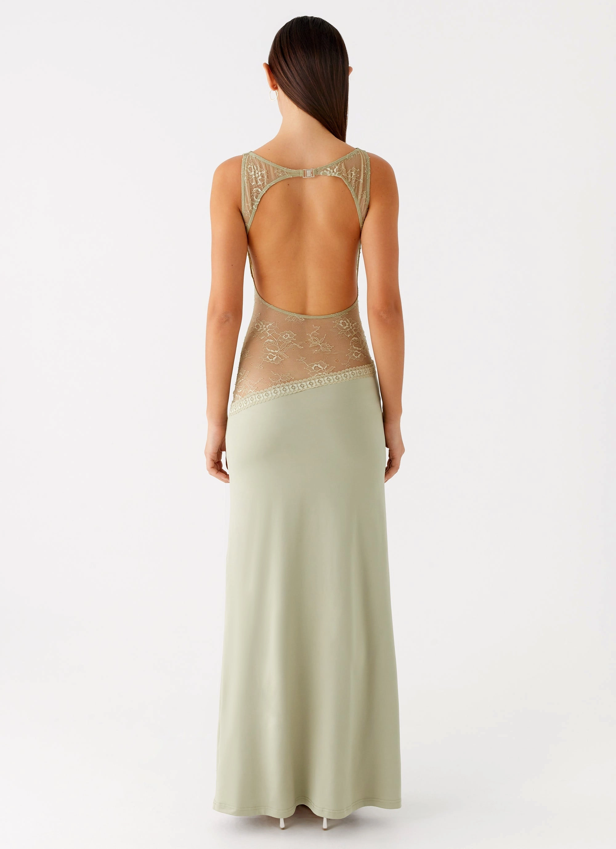 Flattering Shape Design Lucinda Maxi Dress - Sage