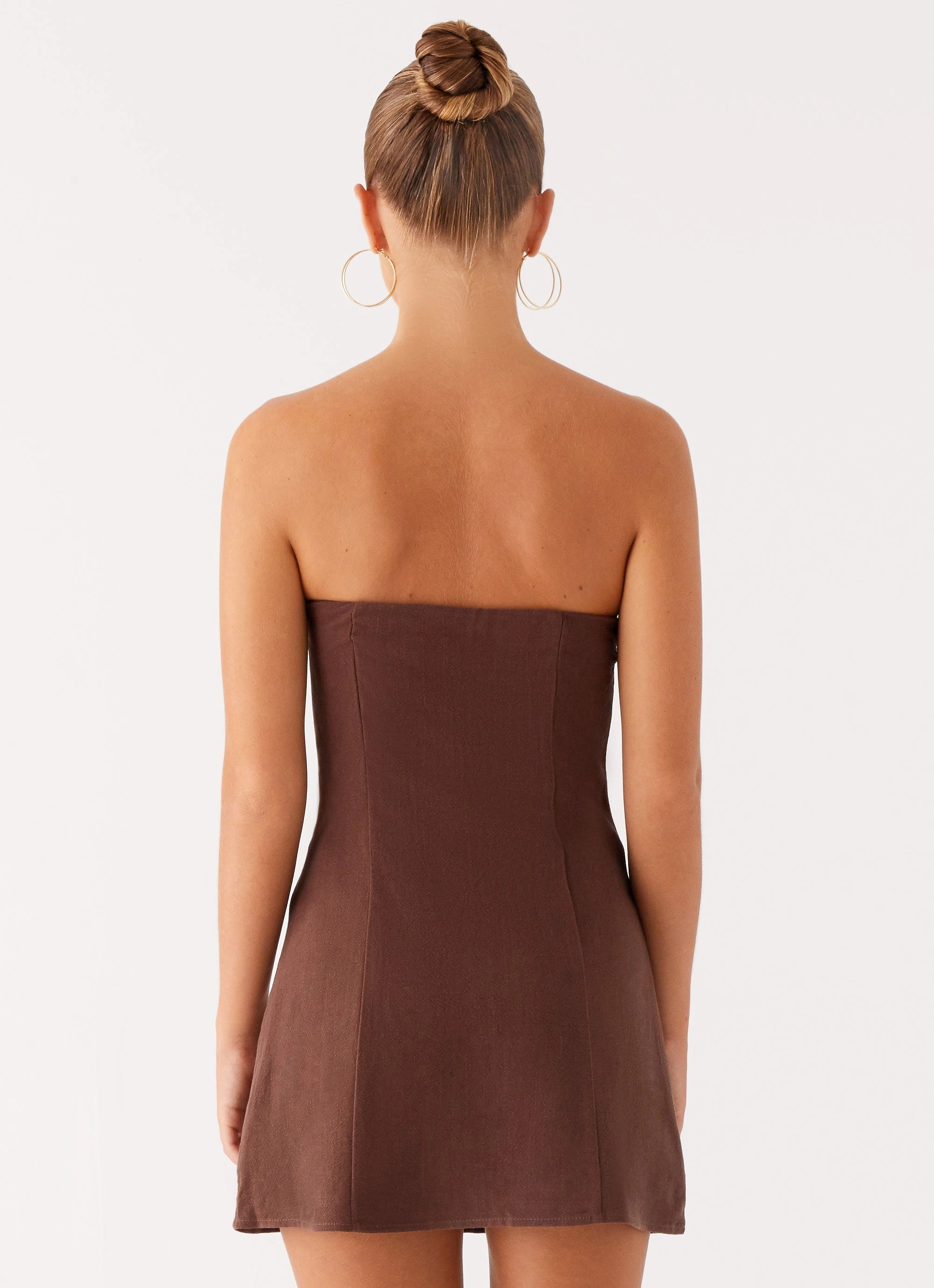 Ludo Mini Dress - Chocolate Bamboo Fiber