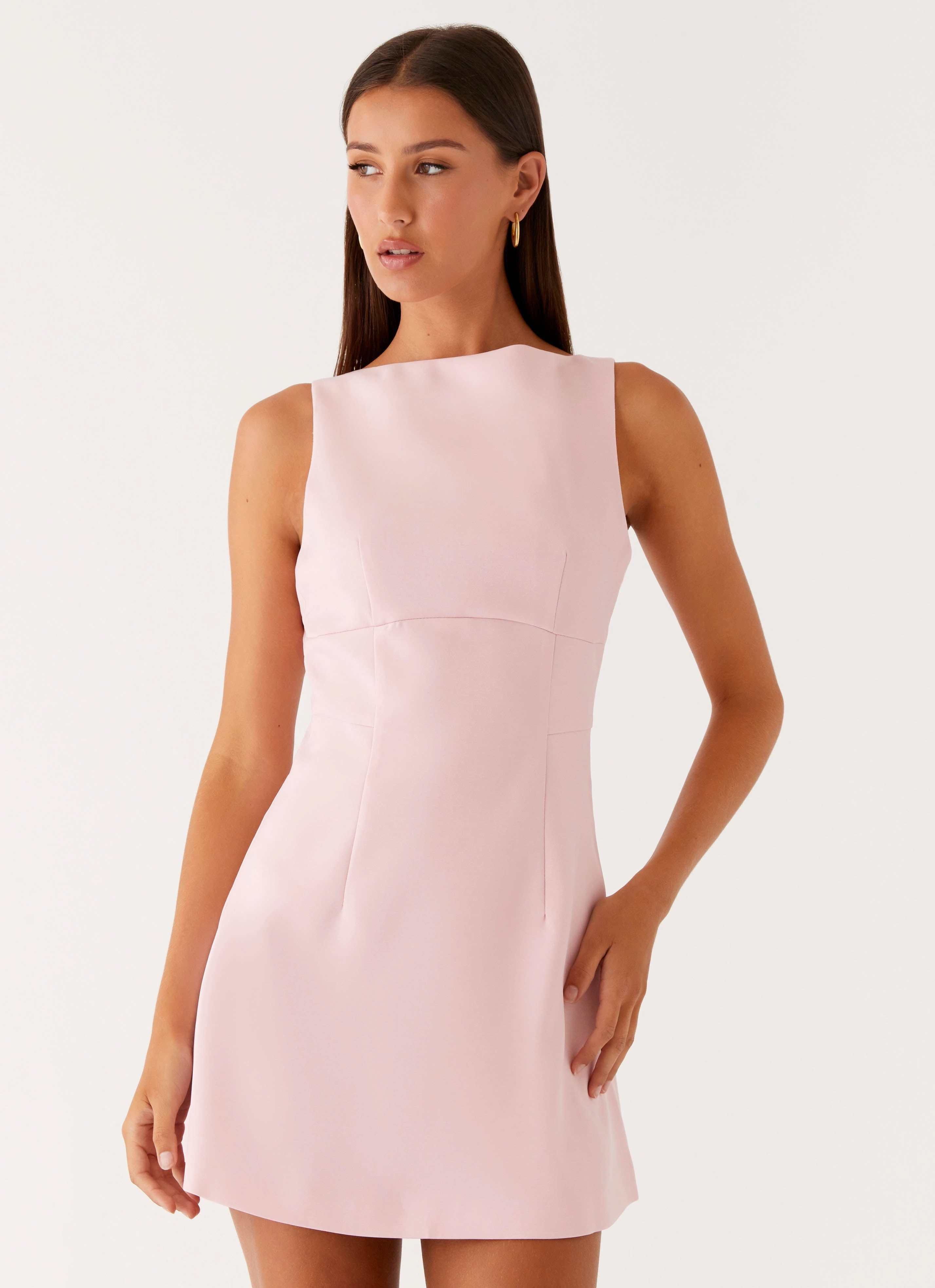 Sleek Fit Lulita Mini Dress - Pink