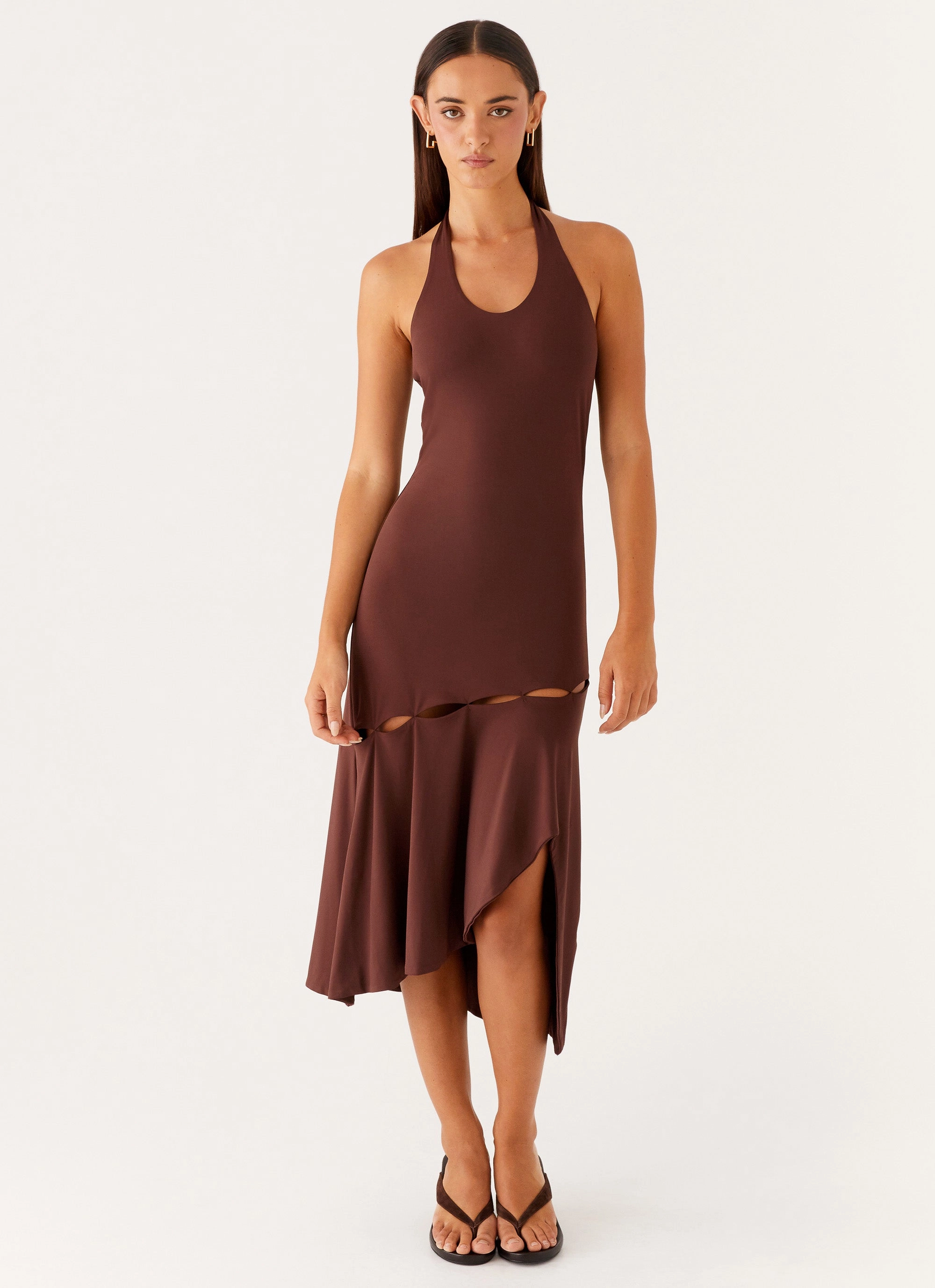 Fast Times Midi Dress - Chocolate Love Soft