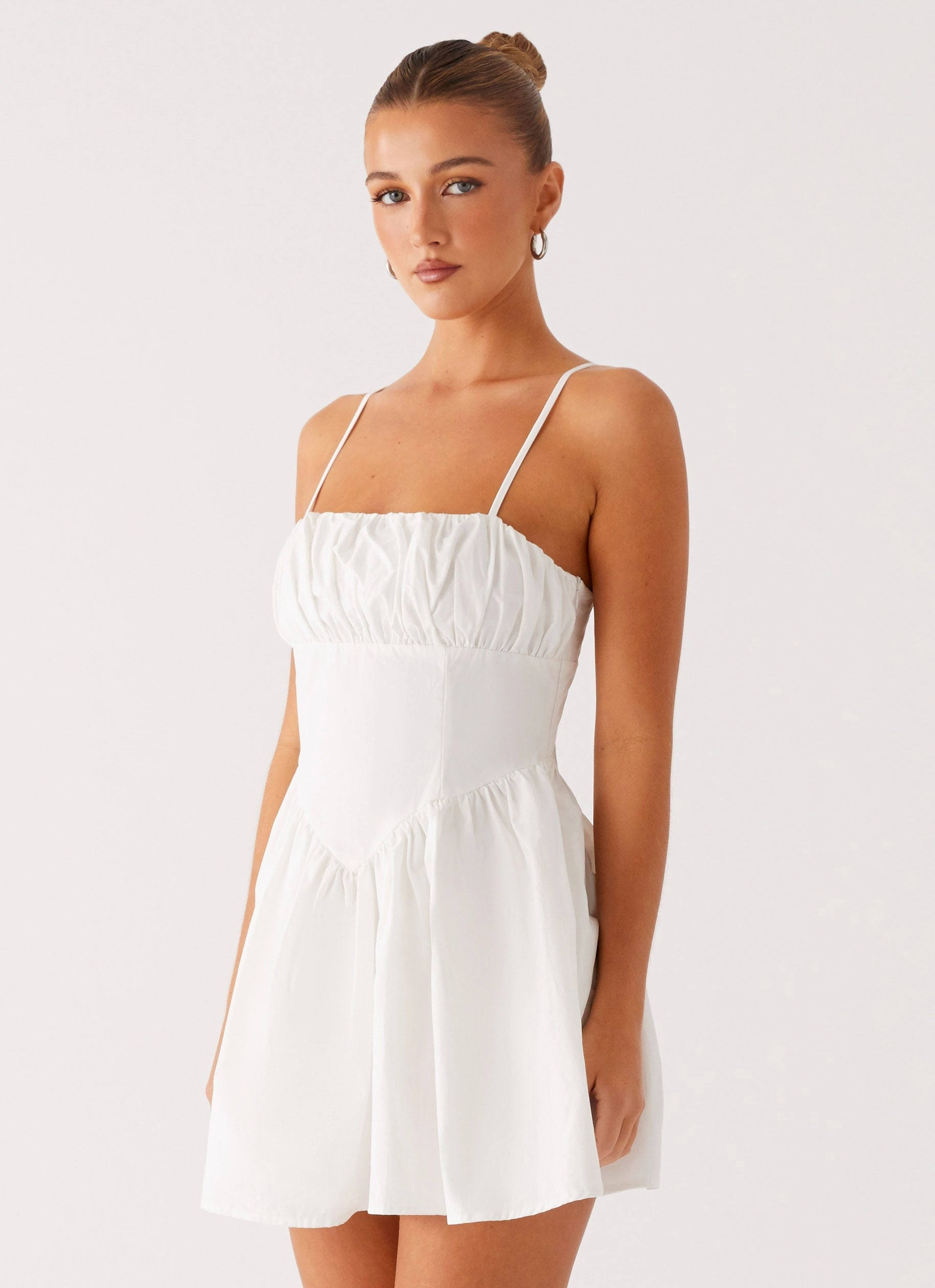 Phillipa Mini Dress - White Festival Outfit Classic Fit