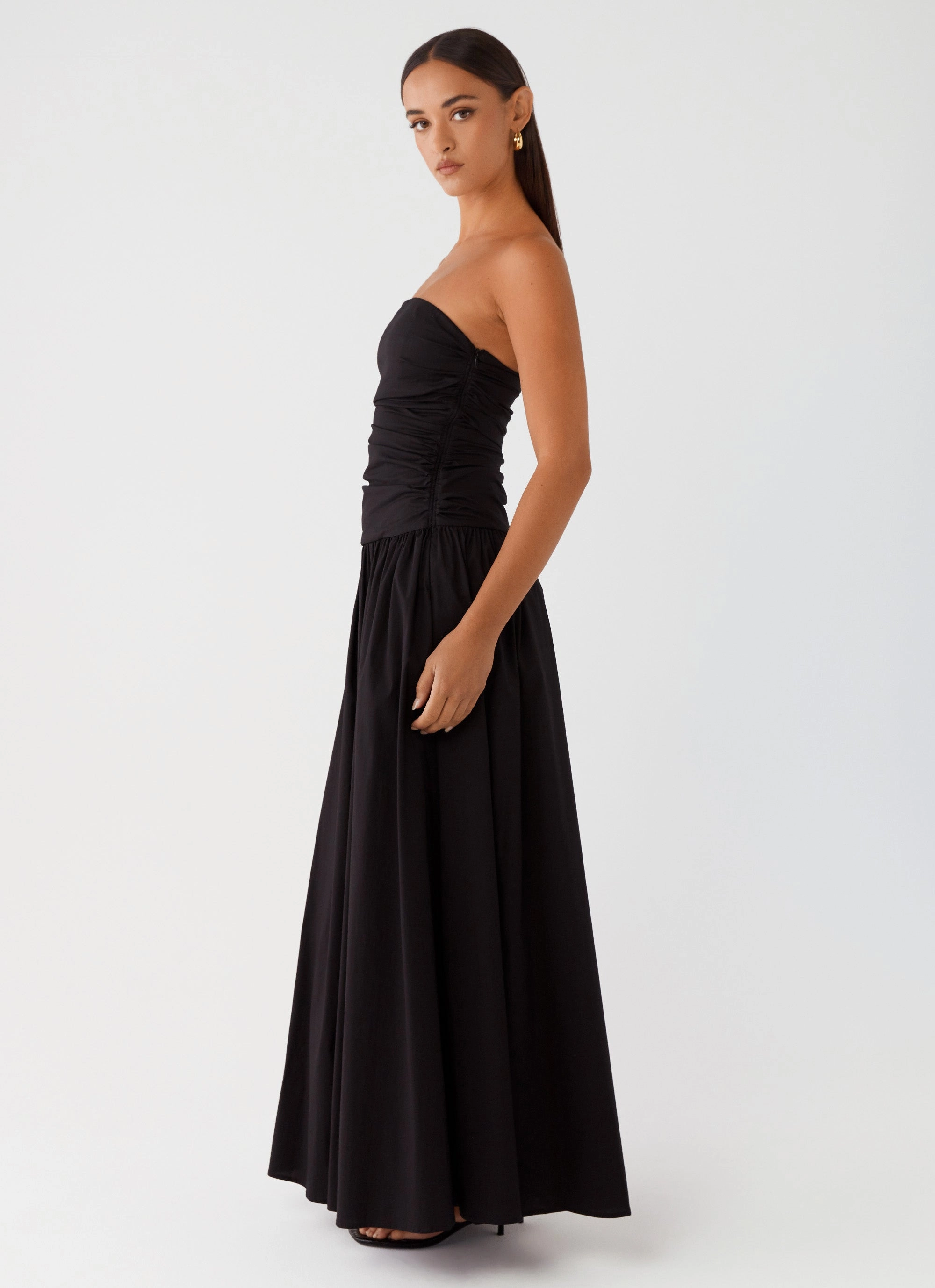 Feminine Mood Carmel Maxi Dress - Black