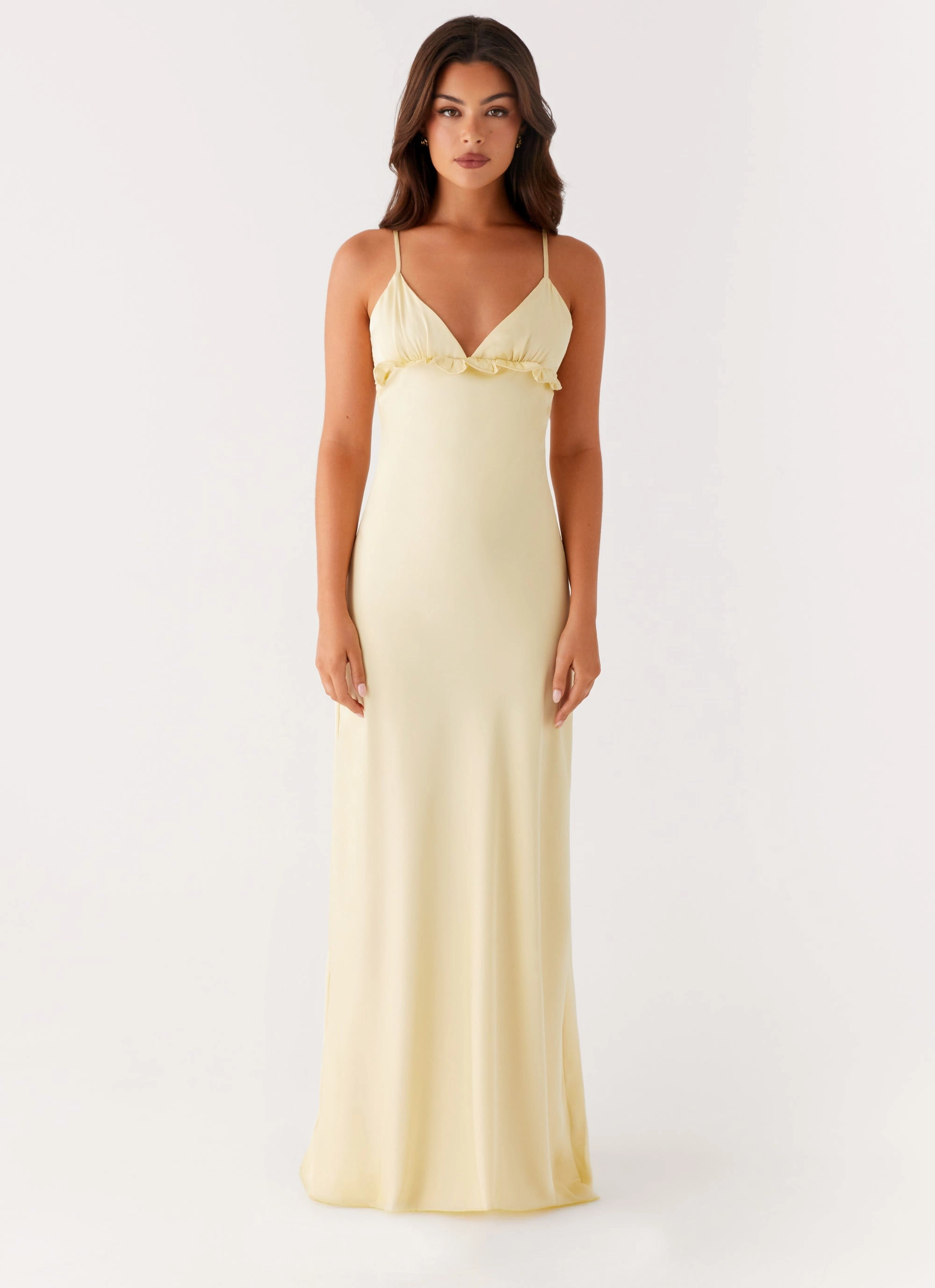 Daytime Look Subtle Fit Elona Maxi Dress - Baby Yellow