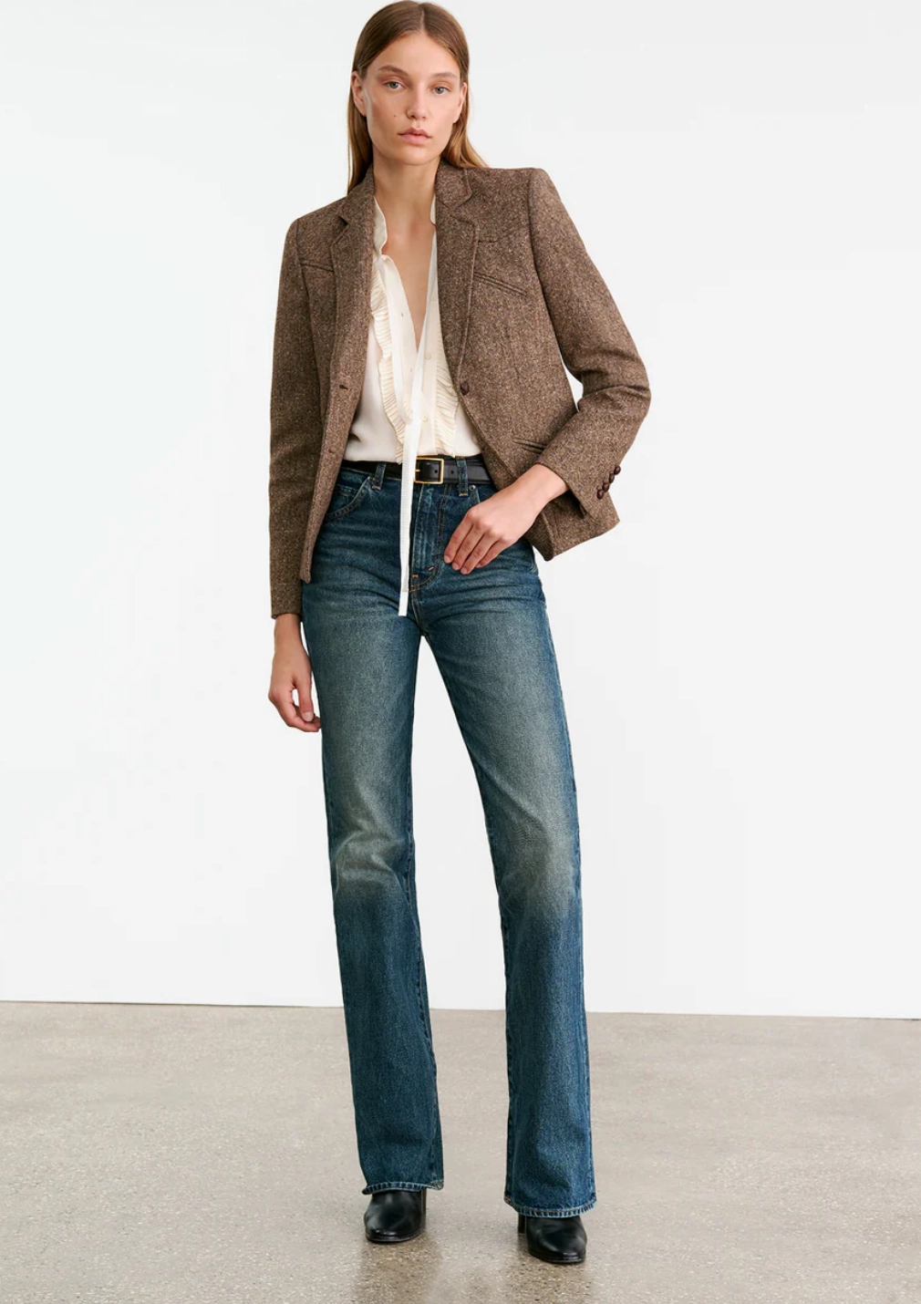 Lyon Jacket in Brown Donegal All-Season Wear