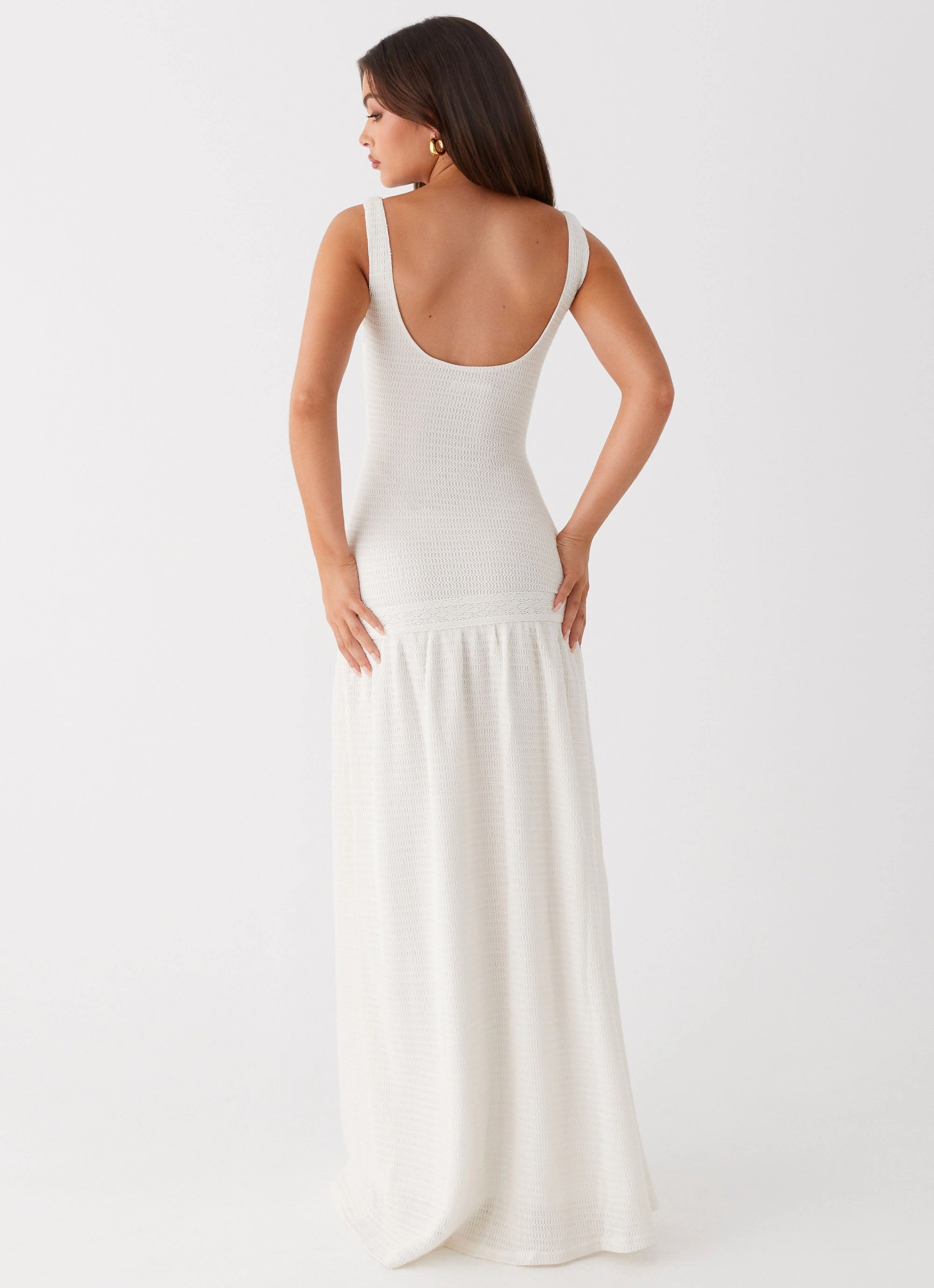 Modern Comfort Fit Clean Lyrical Maxi Dress - Ivory