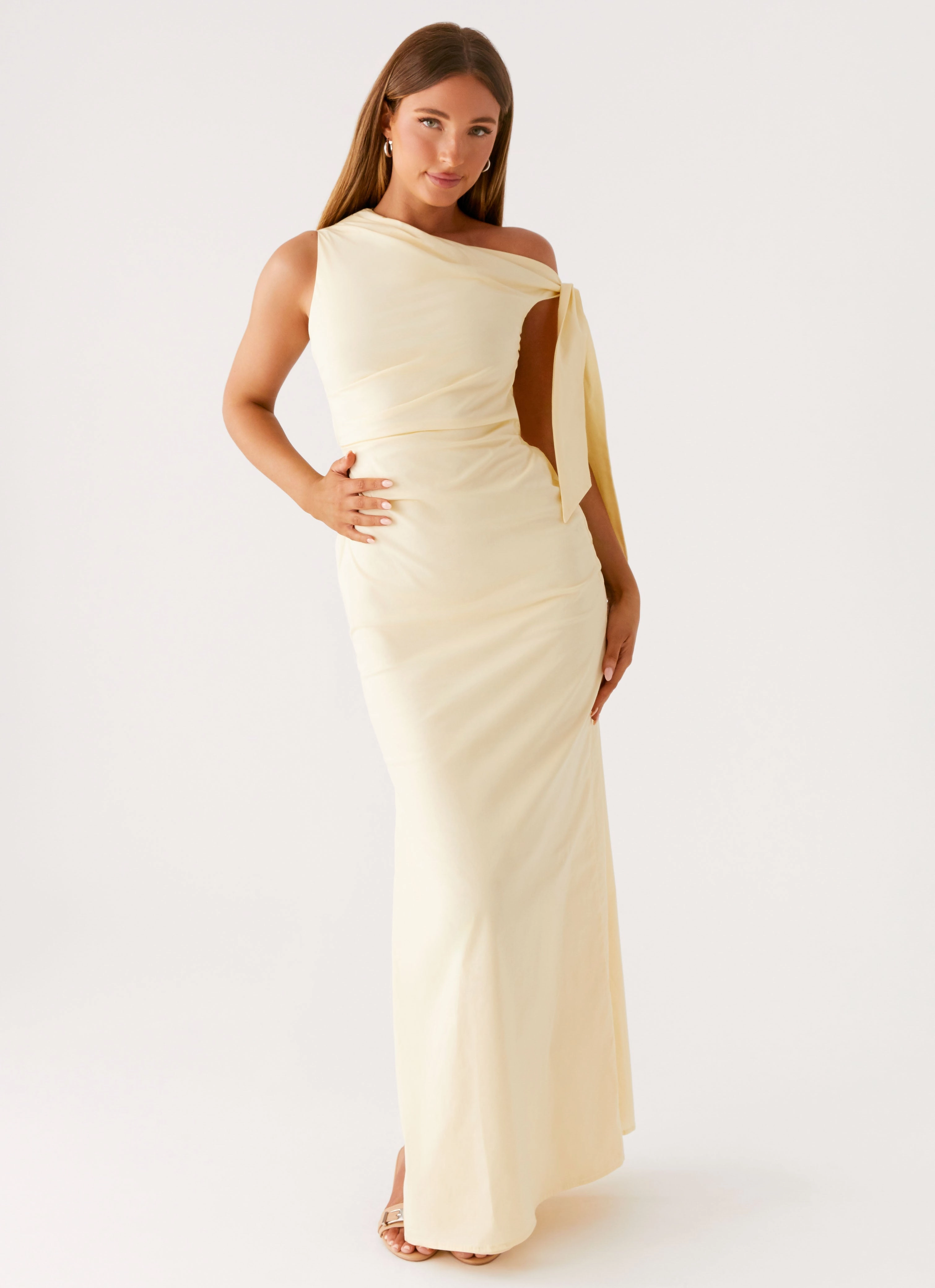 Soft Cut Marella Maxi Dress - Yellow