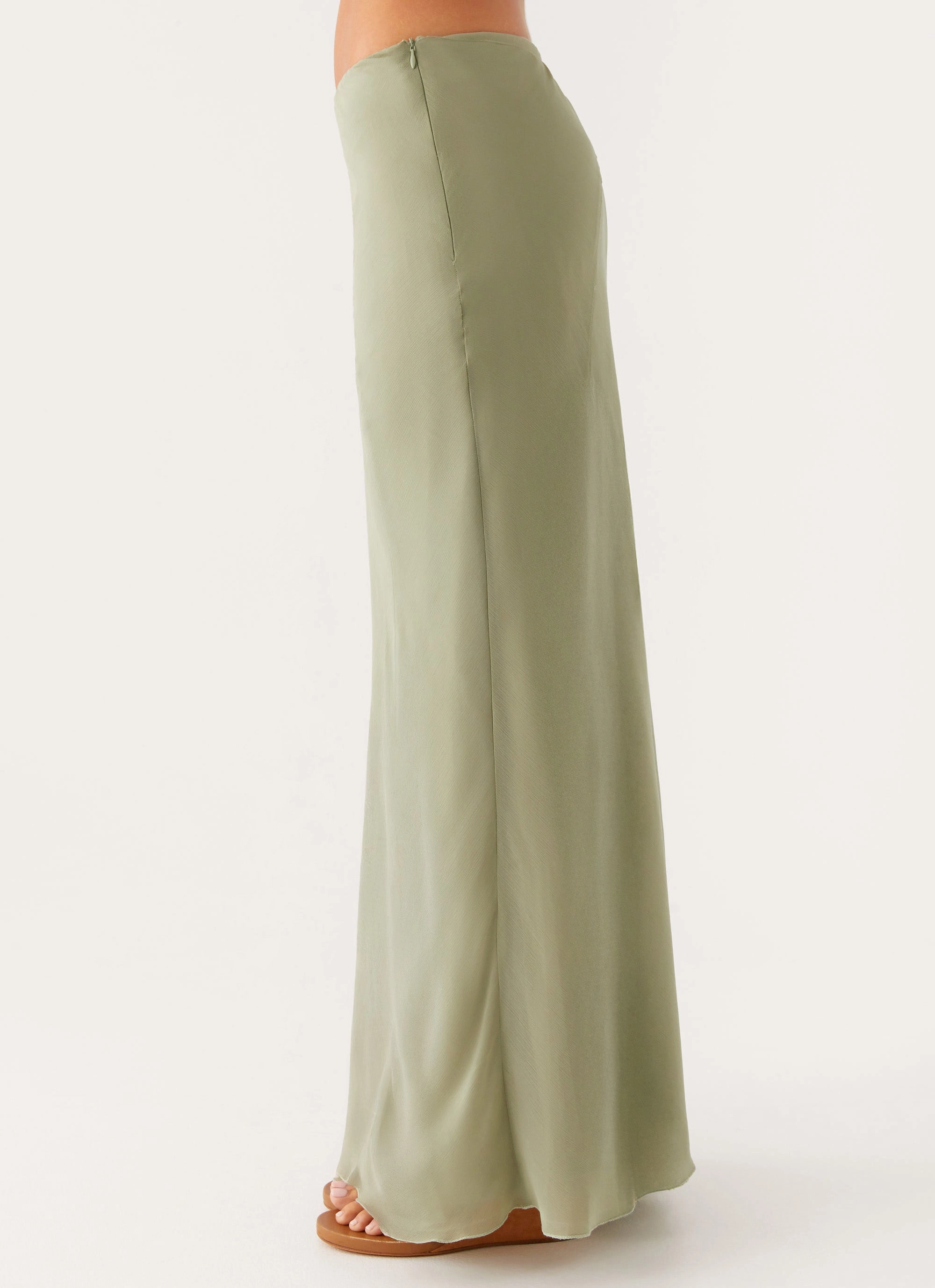 Maddox Maxi Skirt - Sage Floor Length Contemporary Brand