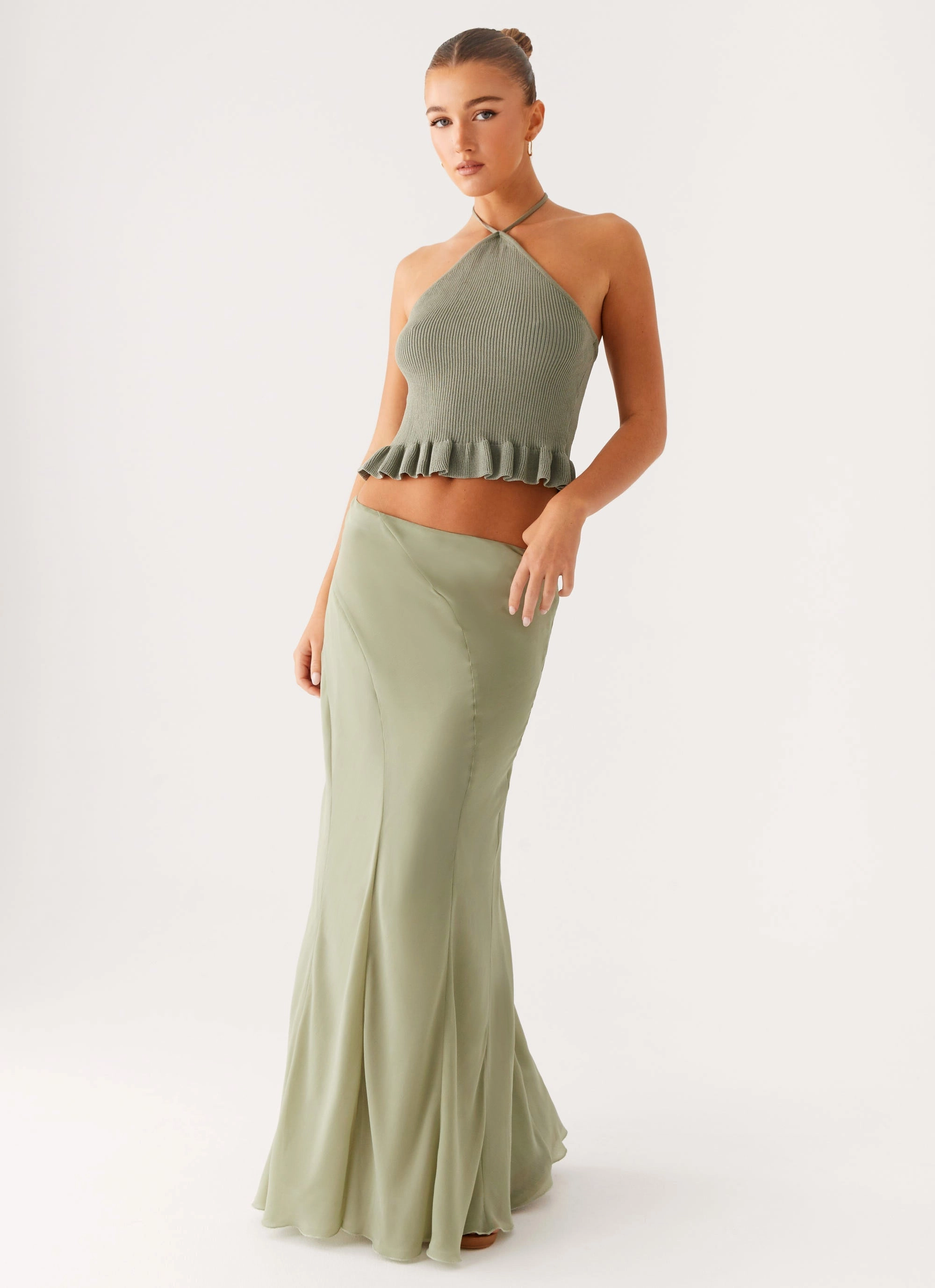 Light Wear Maddox Maxi Skirt - Sage