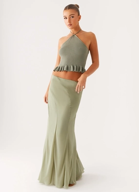 Maddox Maxi Skirt - Sage Beach Day