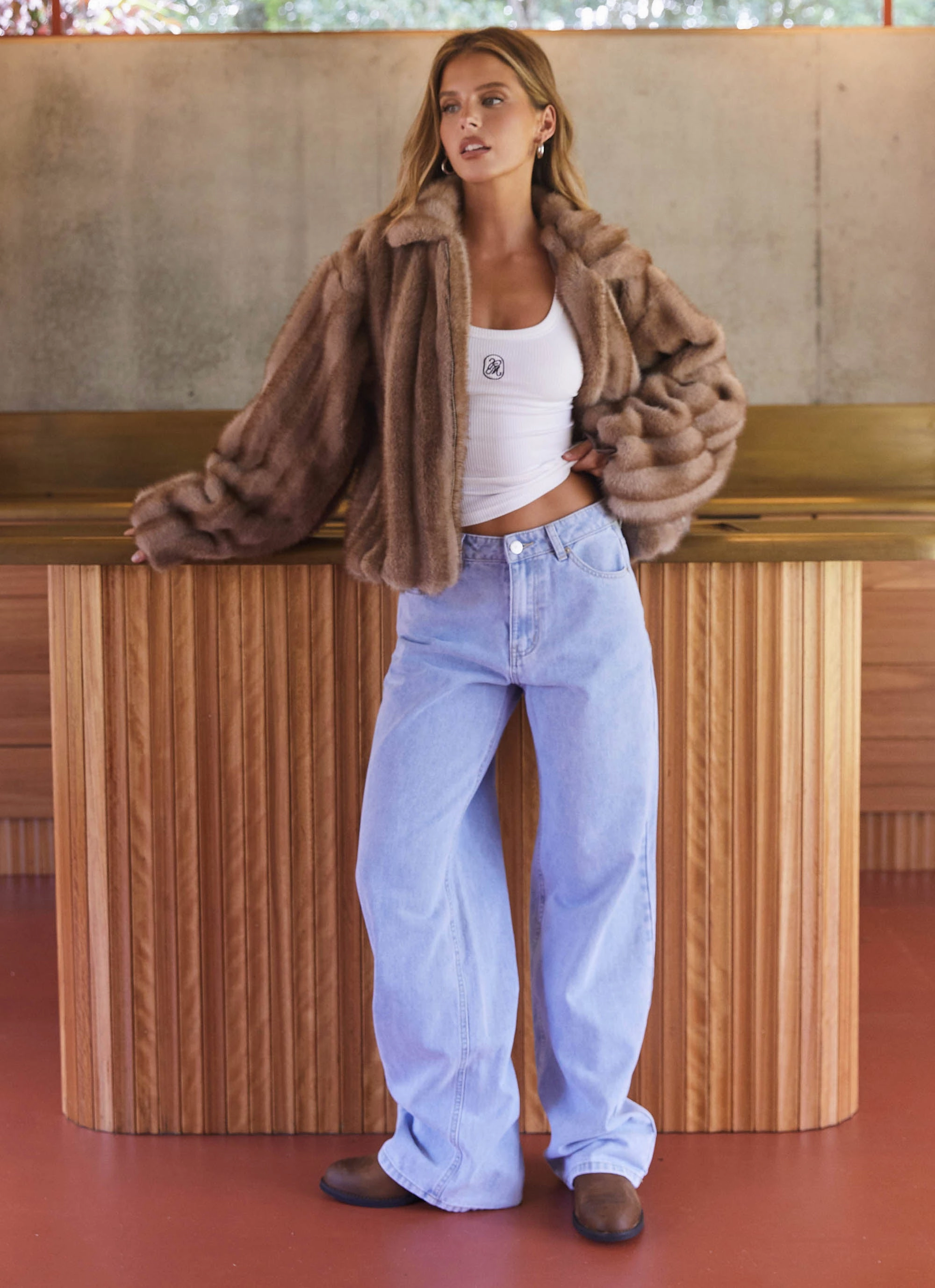 Propagate Naylor Faux Fur Jacket - Brown