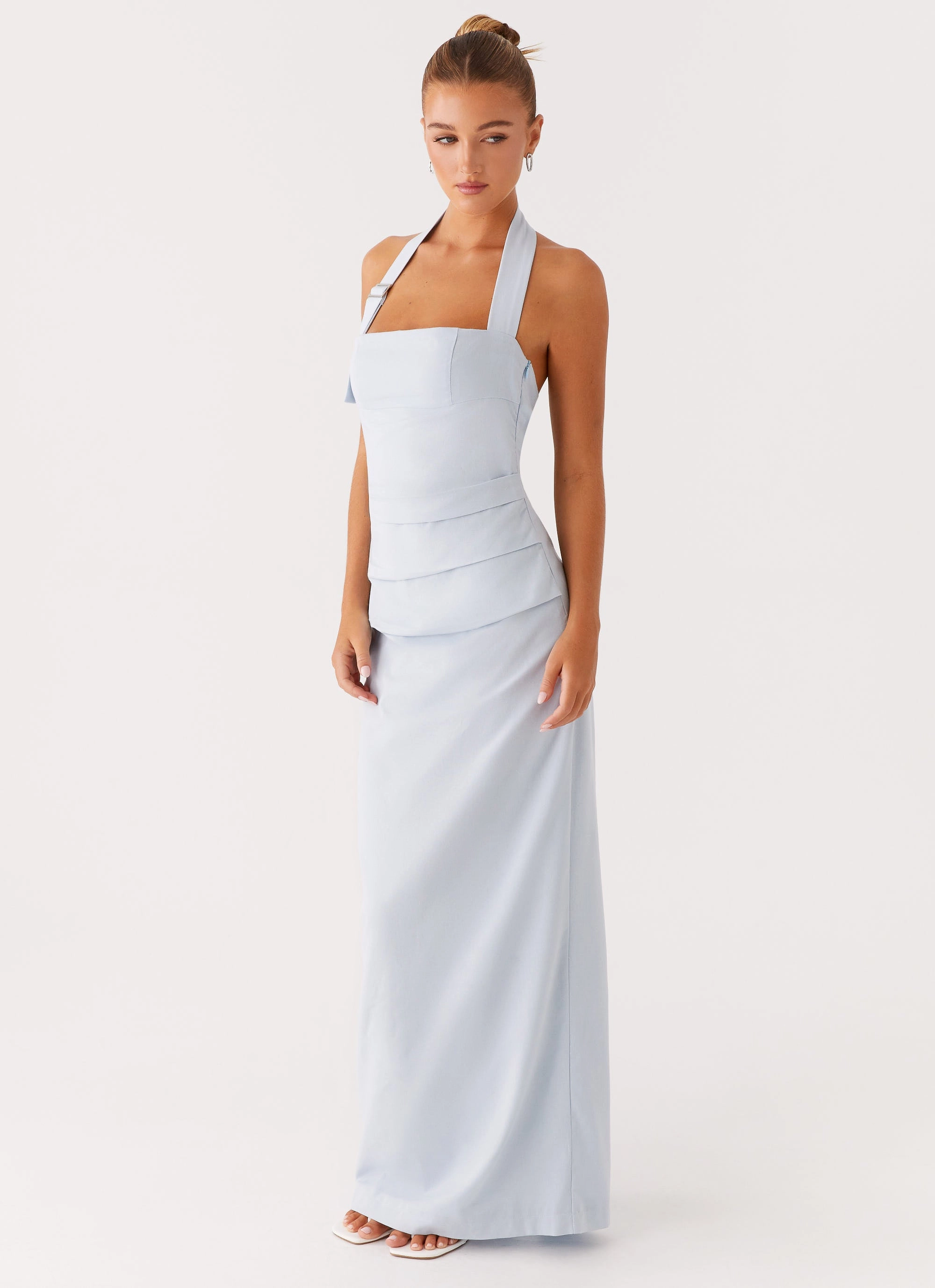 Street Look Rumour Has it Maxi Dress - Blue