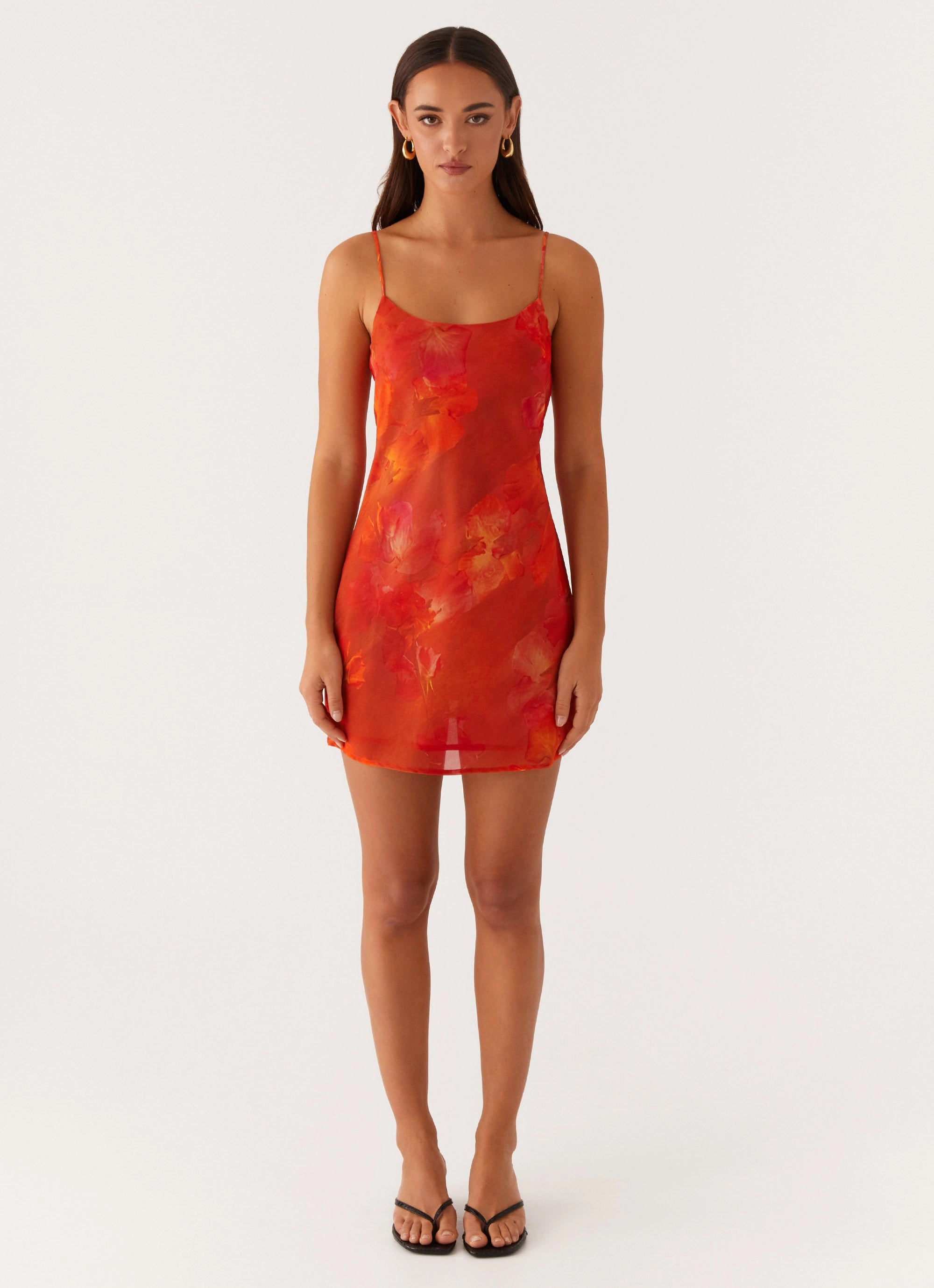 Hip Skimming Pure Vibes Manifest Mini Dress - Amber