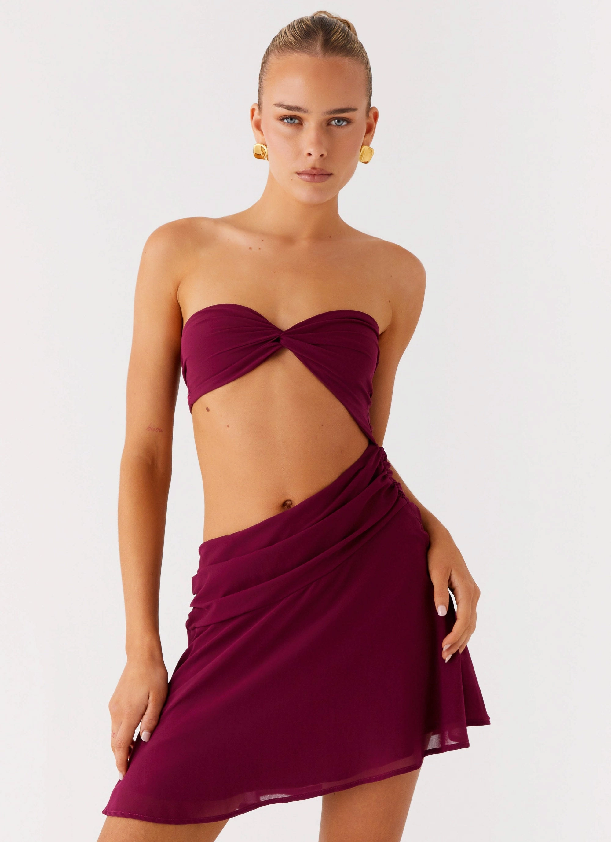 Padded-Bust Marbella Mini Dress - Violetta