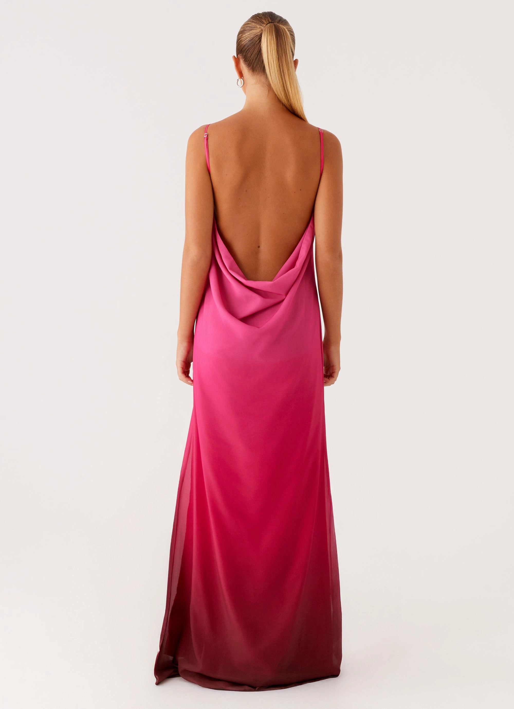 Marianne Maxi Dress - Fuchsia Gradient Smart and Stylish