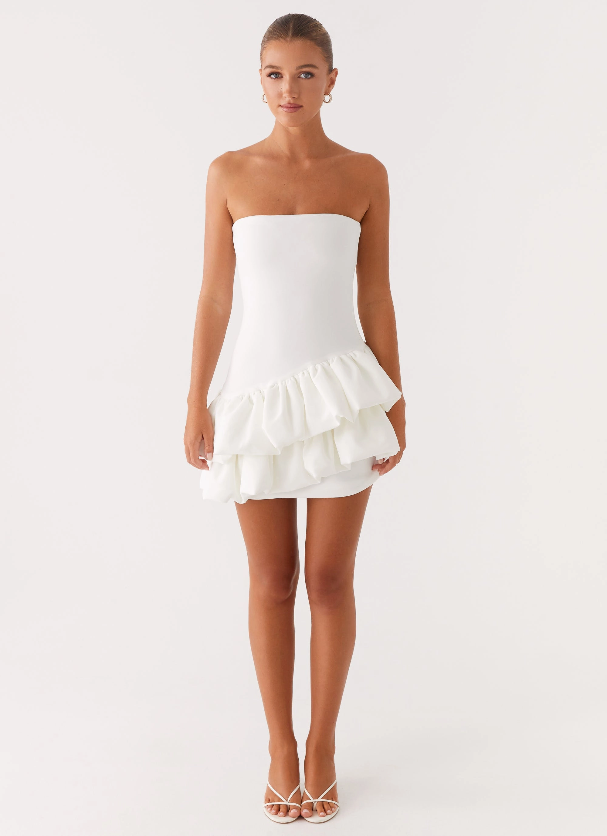 Reinforced Hems Iconic Style Marie Mini Dress - White
