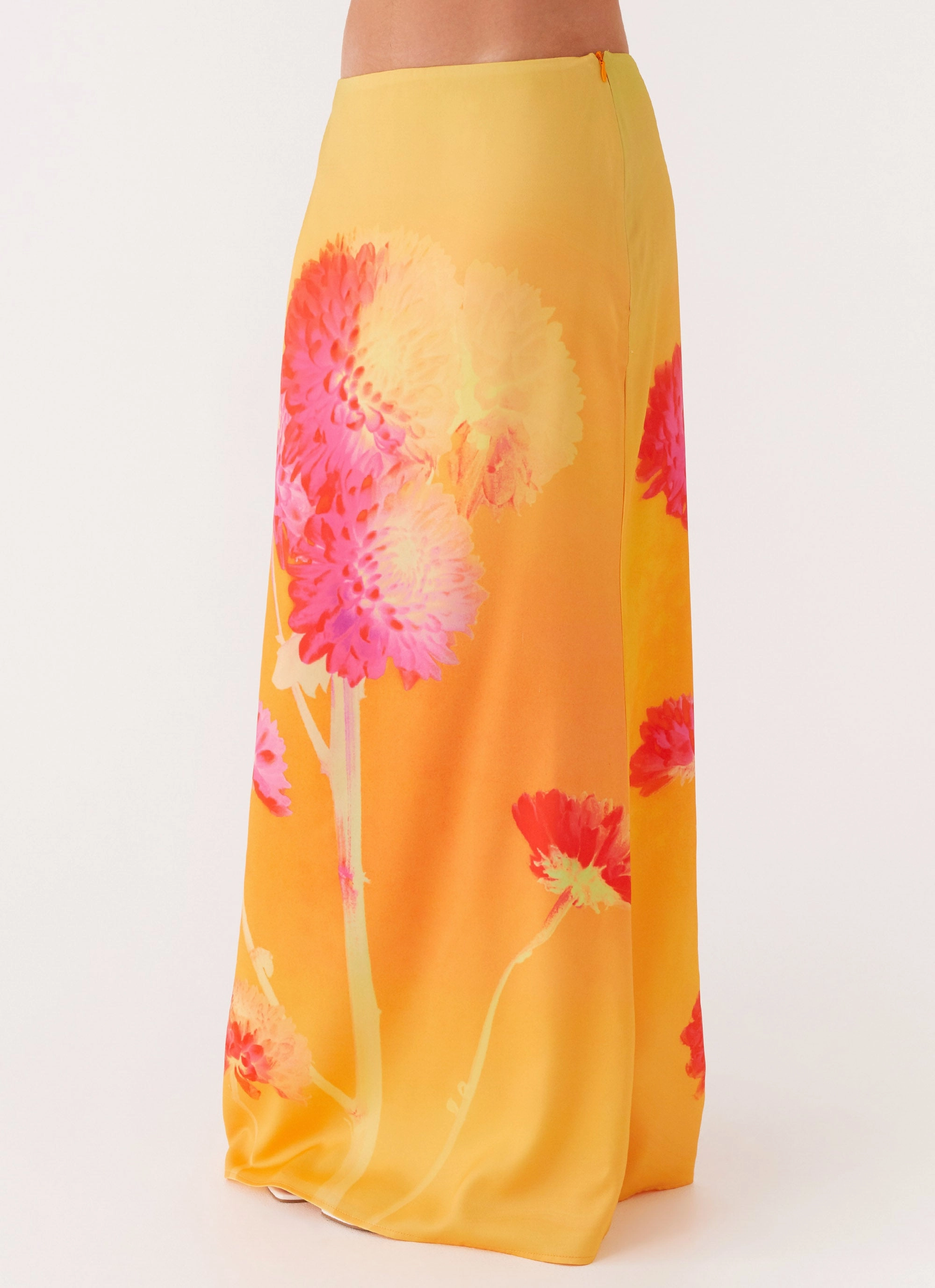 Classic Appeal Marrakesh Maxi Skirt - Orange Floral