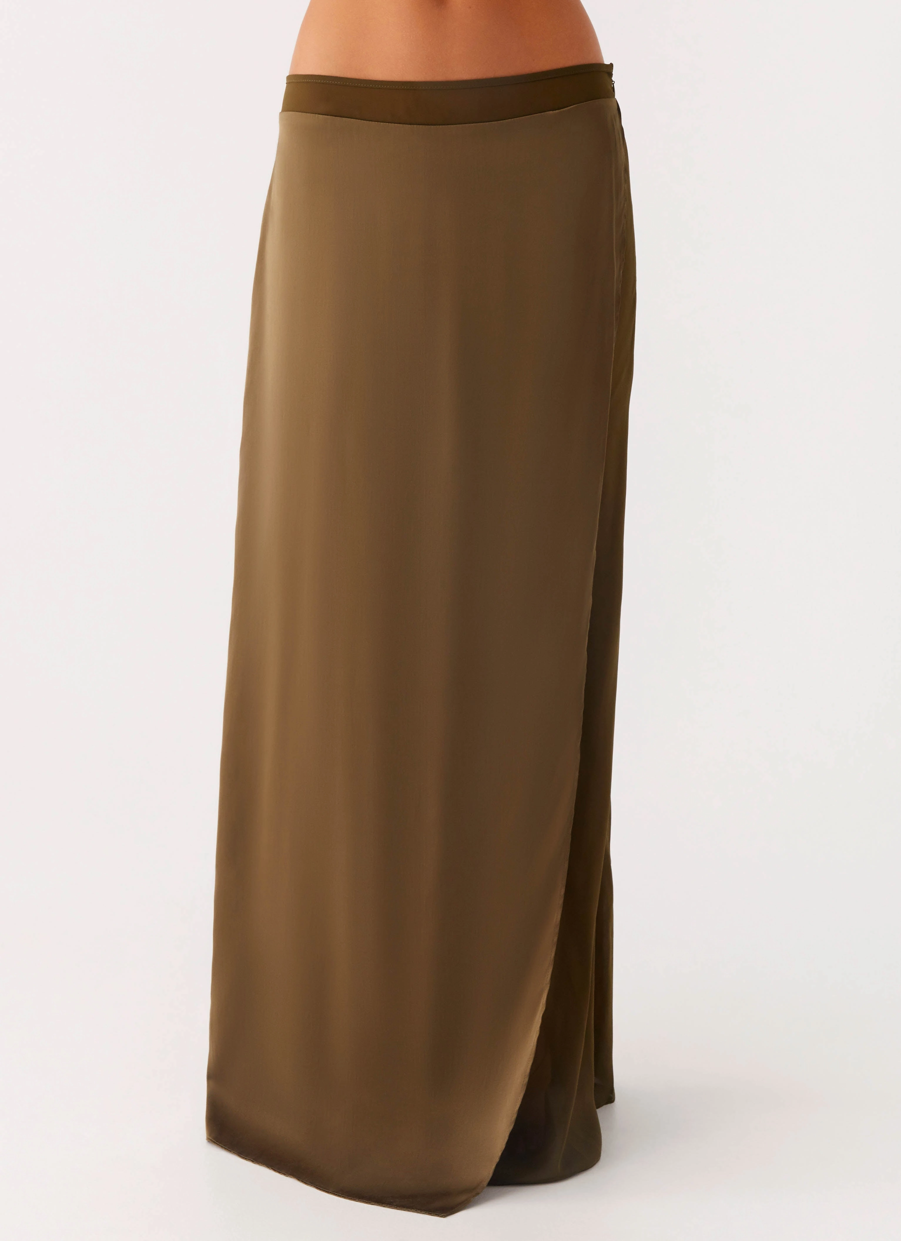 Art Gallery Visit Mavie Maxi Skirt - Khaki