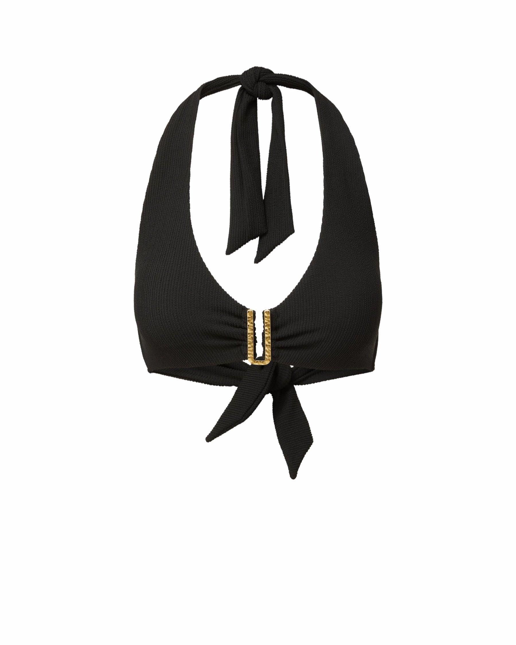 Pool Ready Swim Beach Club Melissa Top Black Texture