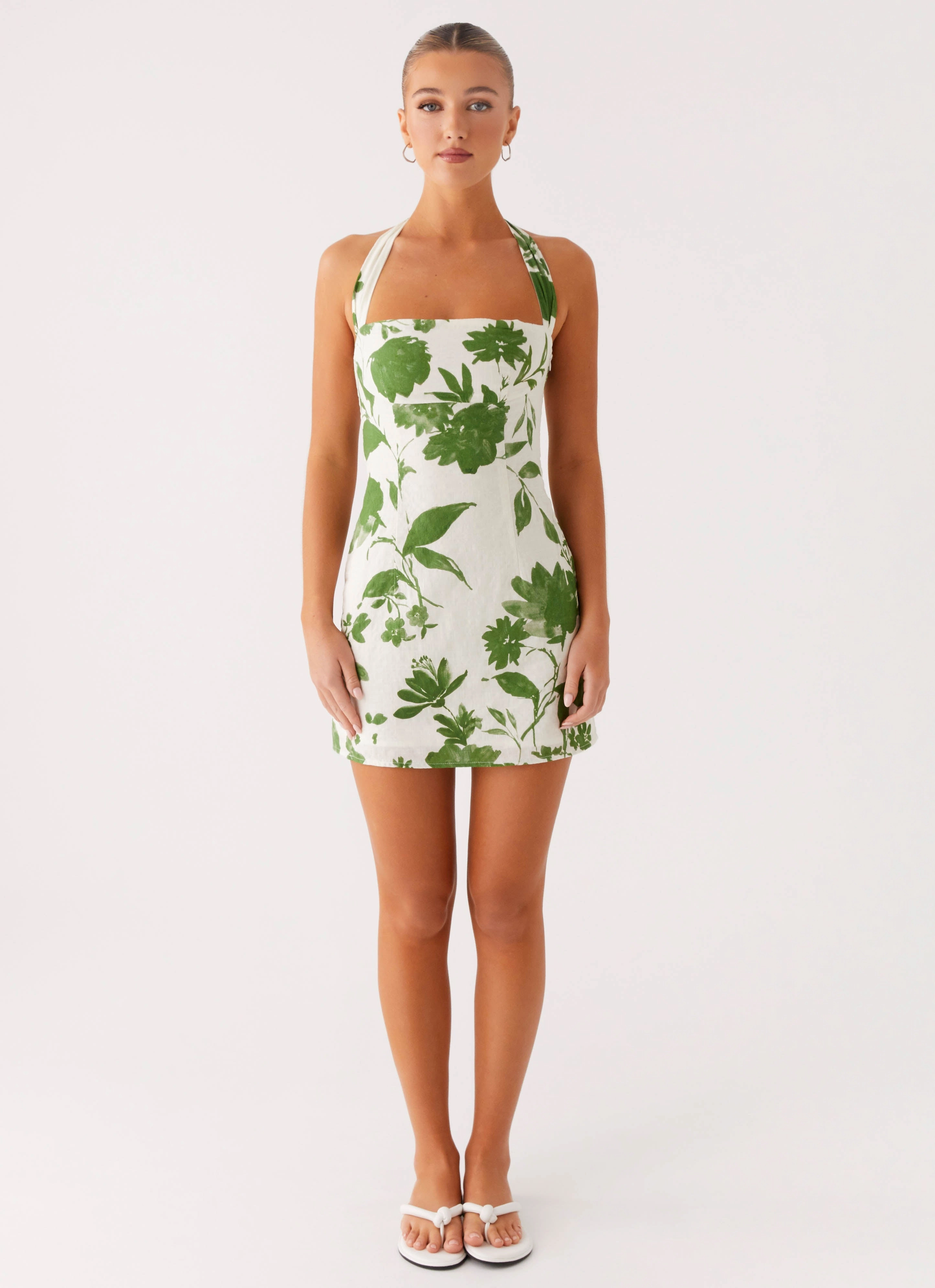 Gentle Comfort Melora Mini Dress - Verdant Bloom