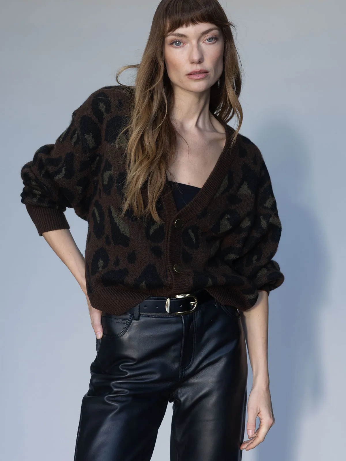 Sustainable Material Blend LightweightDesign Meow Cardi Kitty Camo