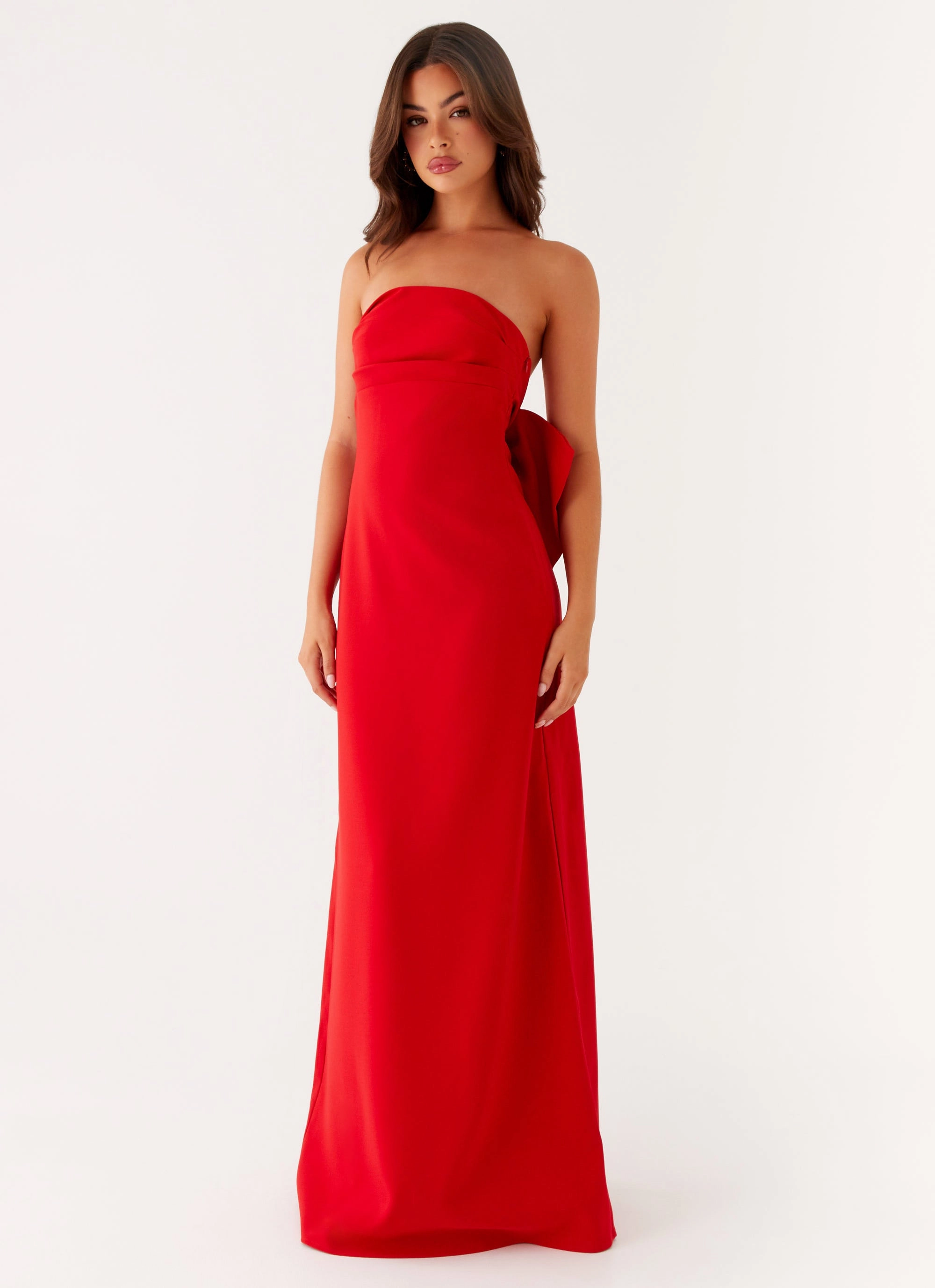 Meredith Maxi Dress - Red Airy Layer