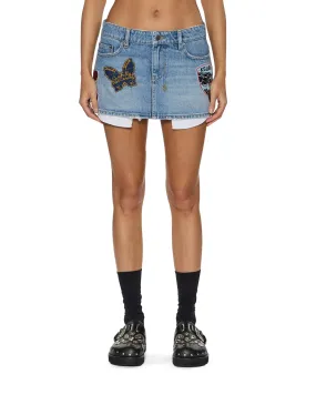 Outfit Diary Easy Vibe MICRO MINI SKIRT HORIZON PATCH