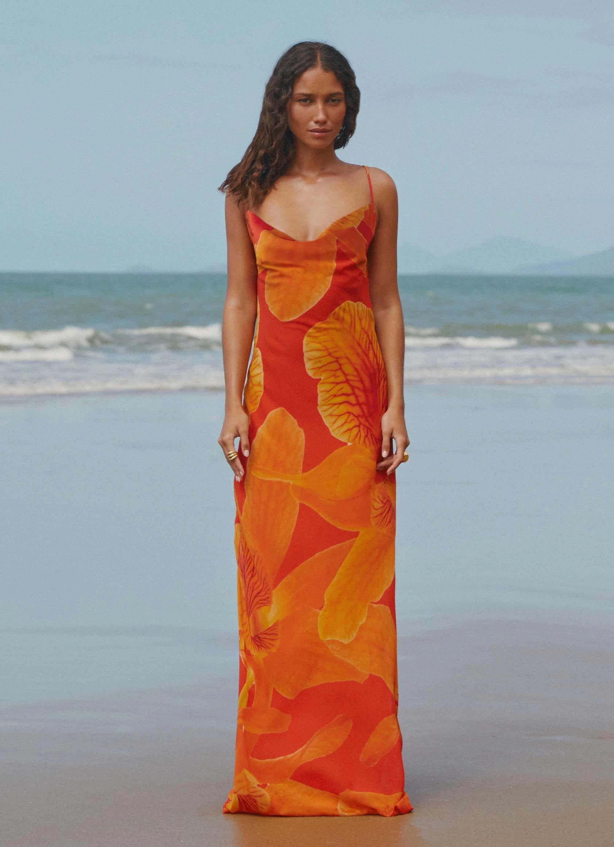 Grace Soft Midafternoon Maxi Dress - Serene Orange