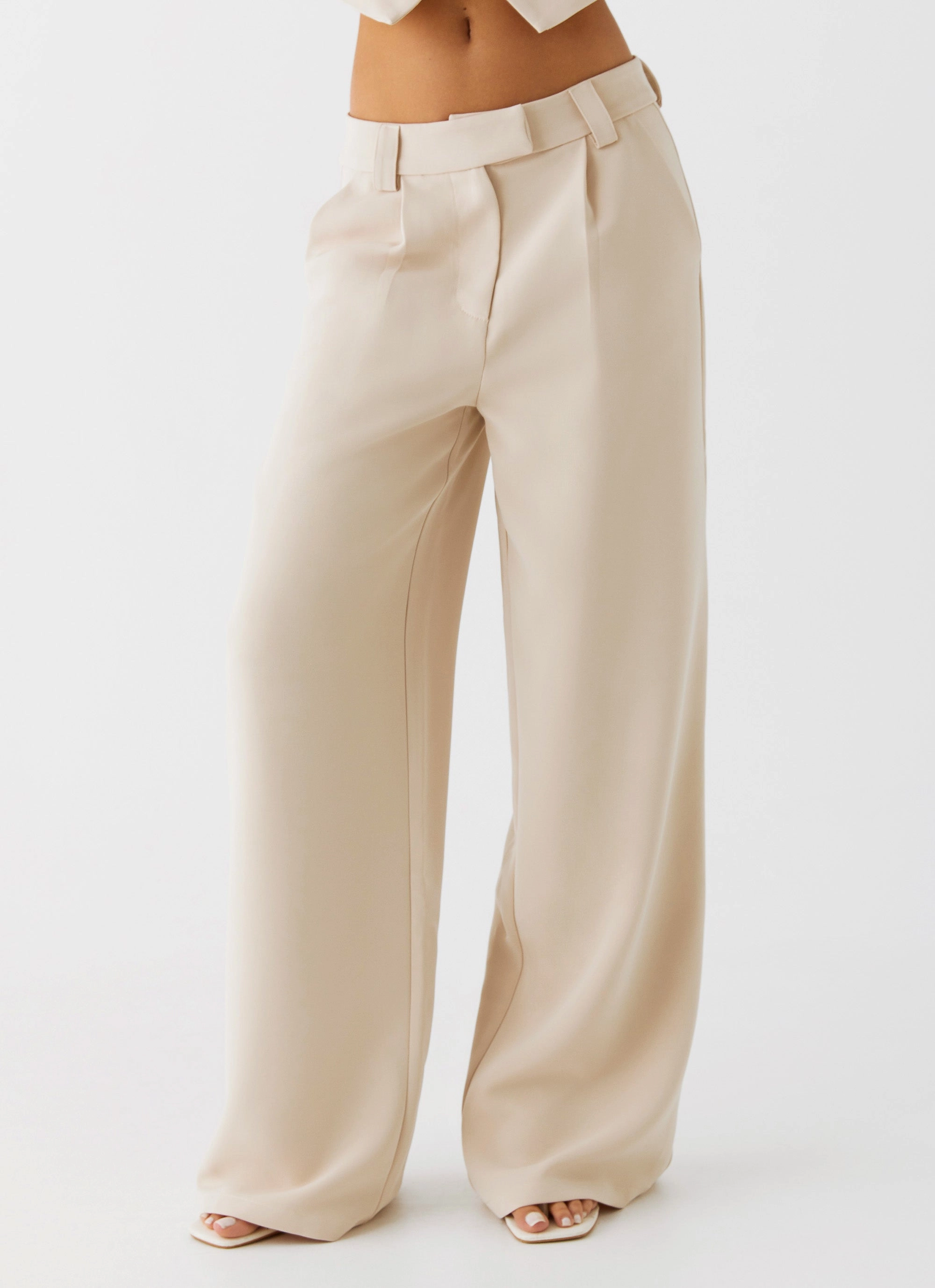 Anti Snag Threading Midnight City Suit Pants - Beige