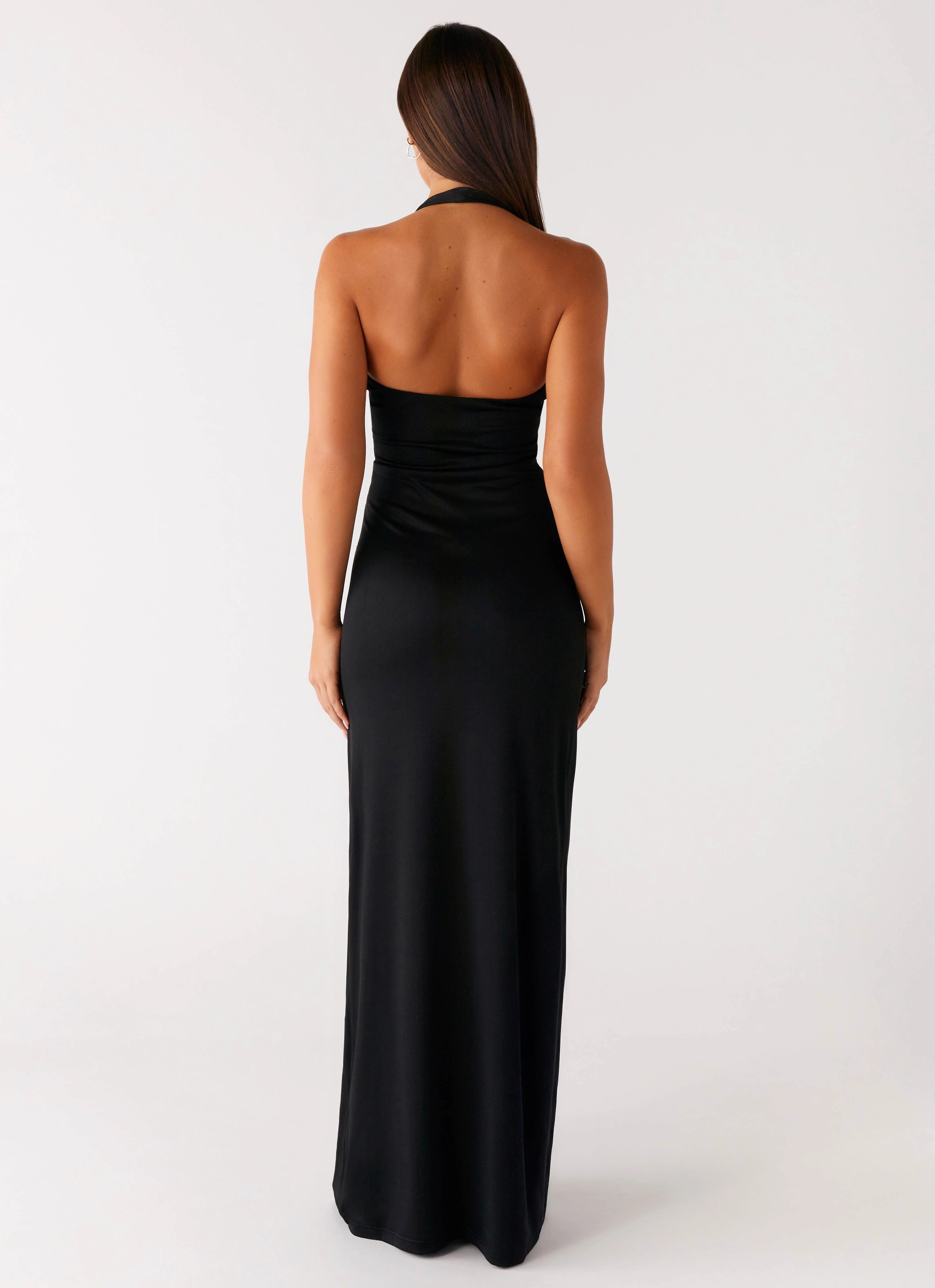 Midnight Dreams Maxi Dress - Black Bloom Zone LightweightMaterial
