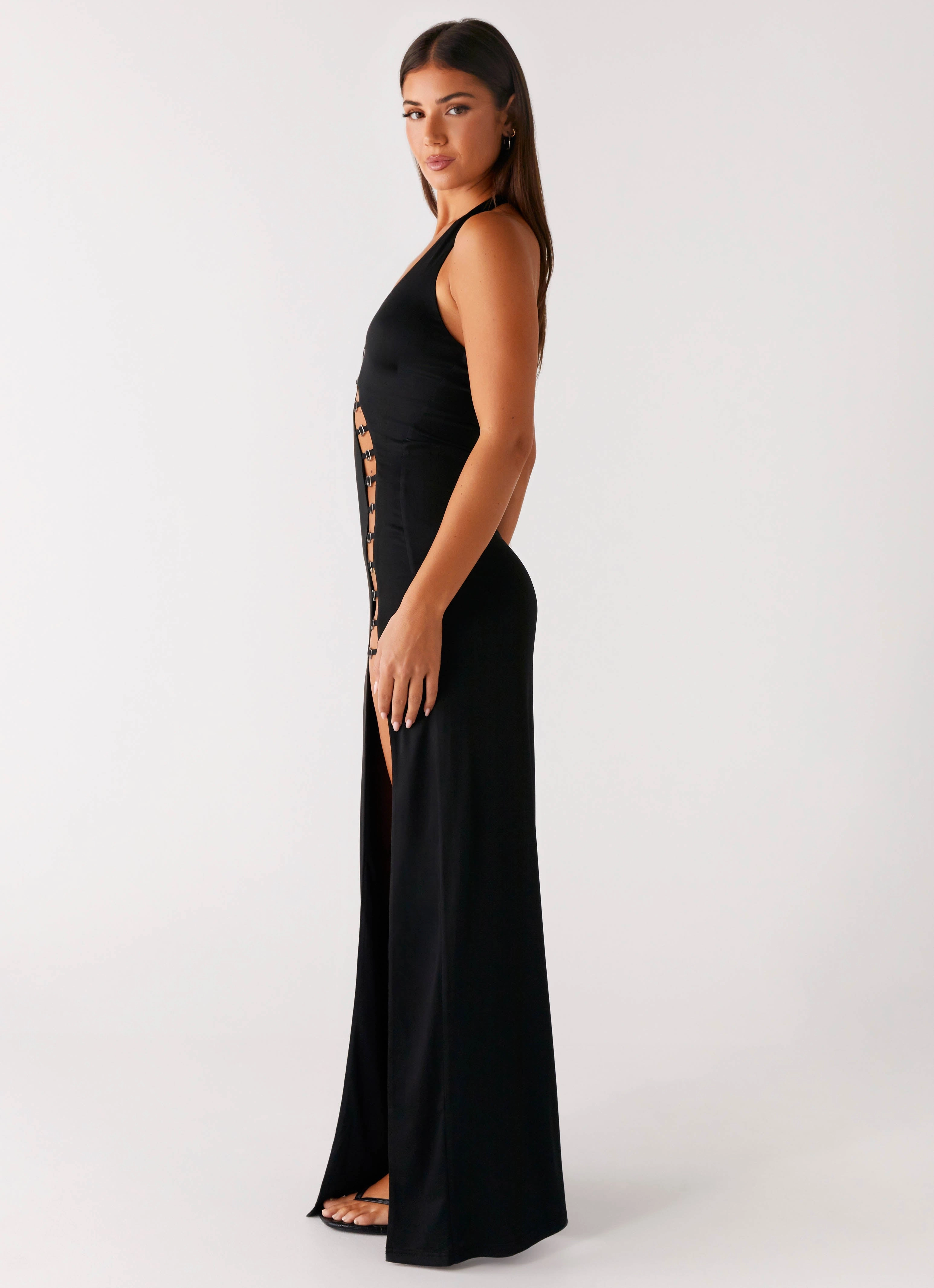 Comfortable and Soft Midnight Dreams Maxi Dress - Black