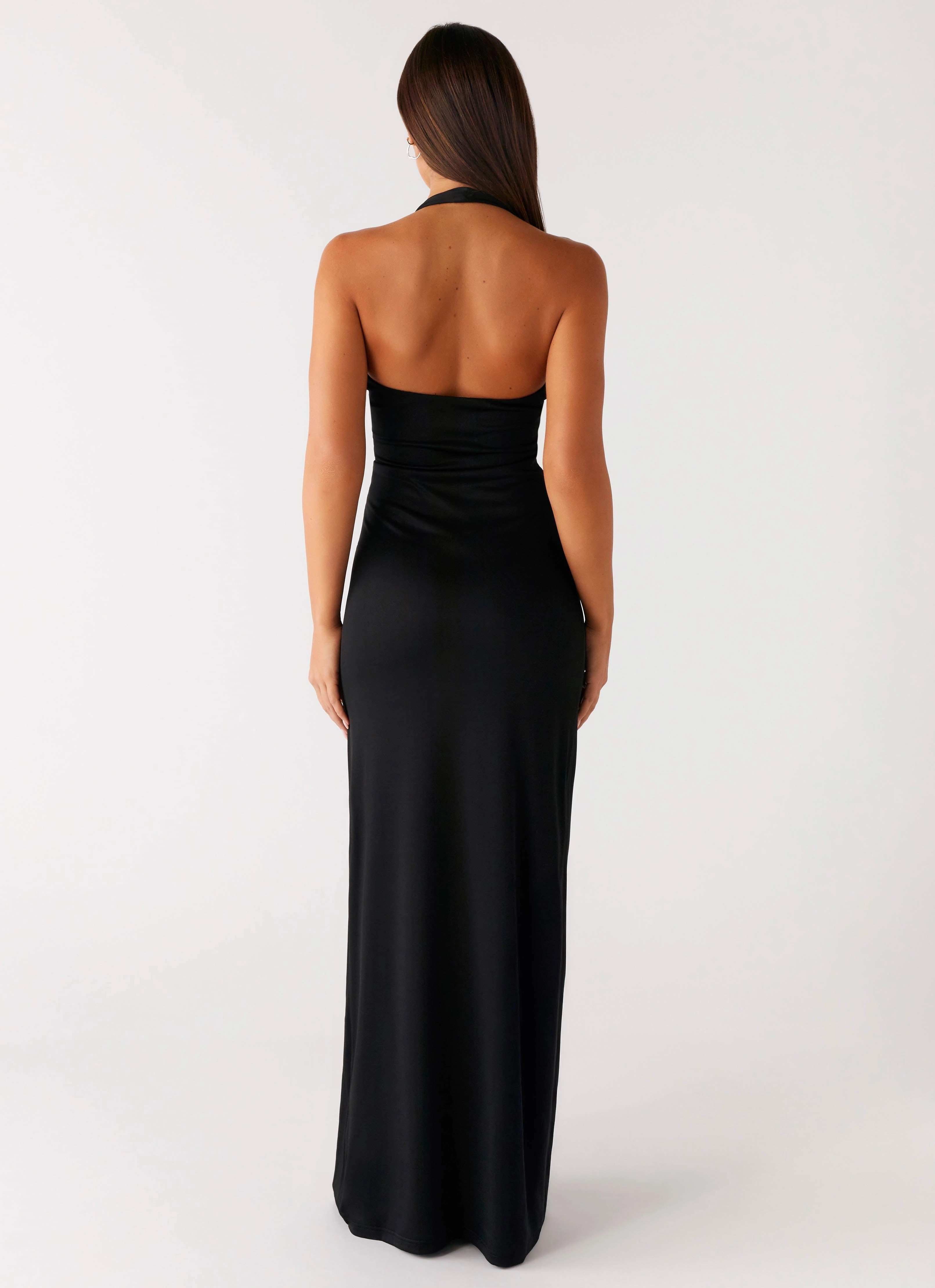 Midnight Dreams Maxi Dress - Black Petite Chic