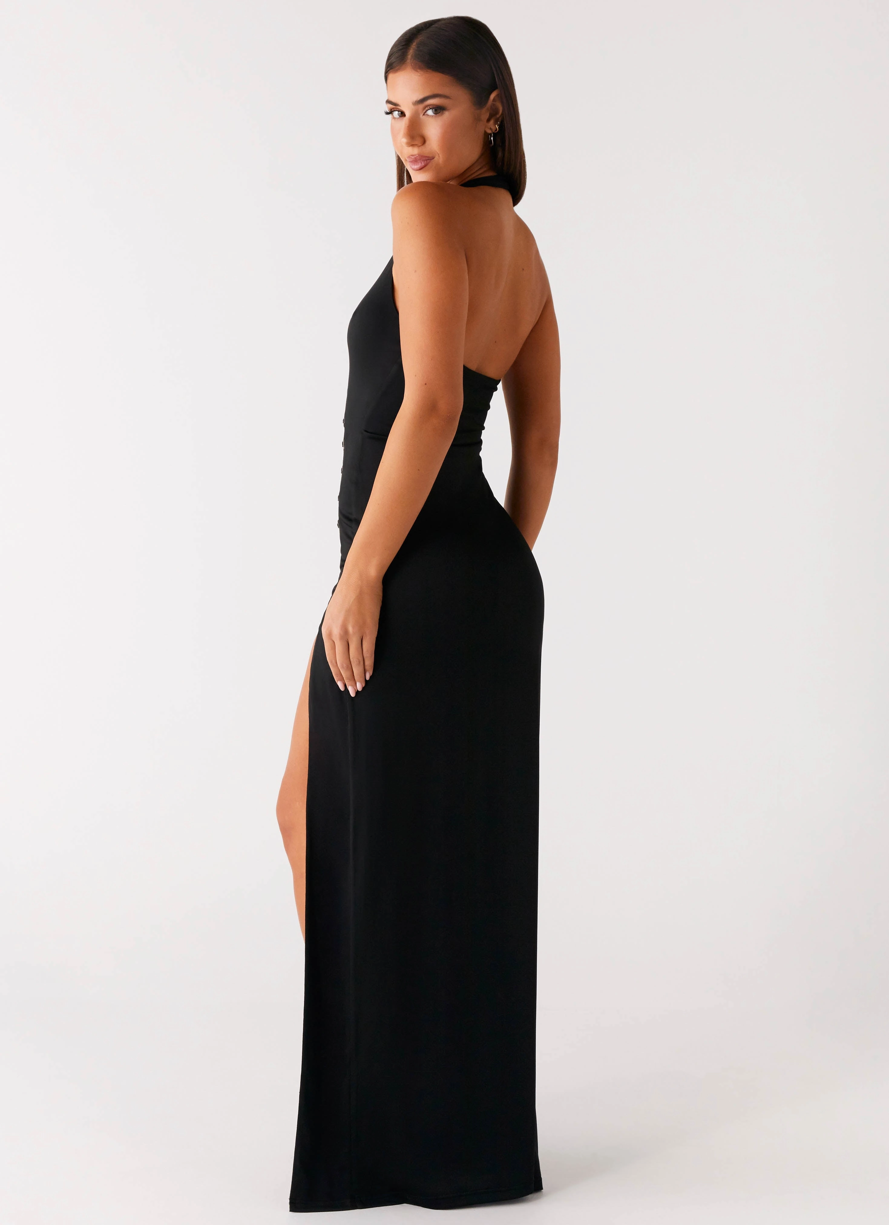 Midnight Dreams Maxi Dress - Black Soft and Relaxed