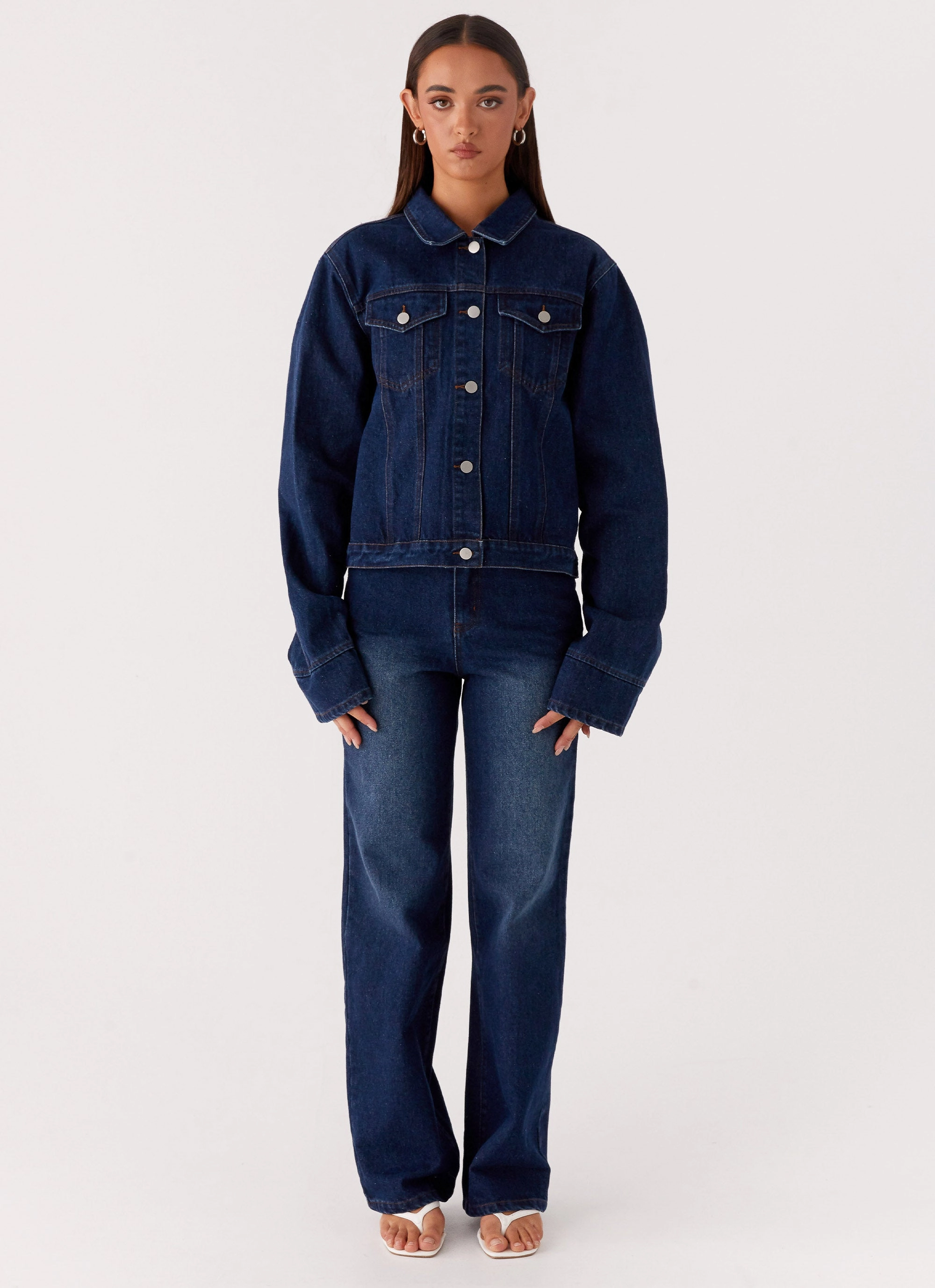 Back Again Oversized Denim Jacket - Vintage Blue Commend Outdoor Adventure