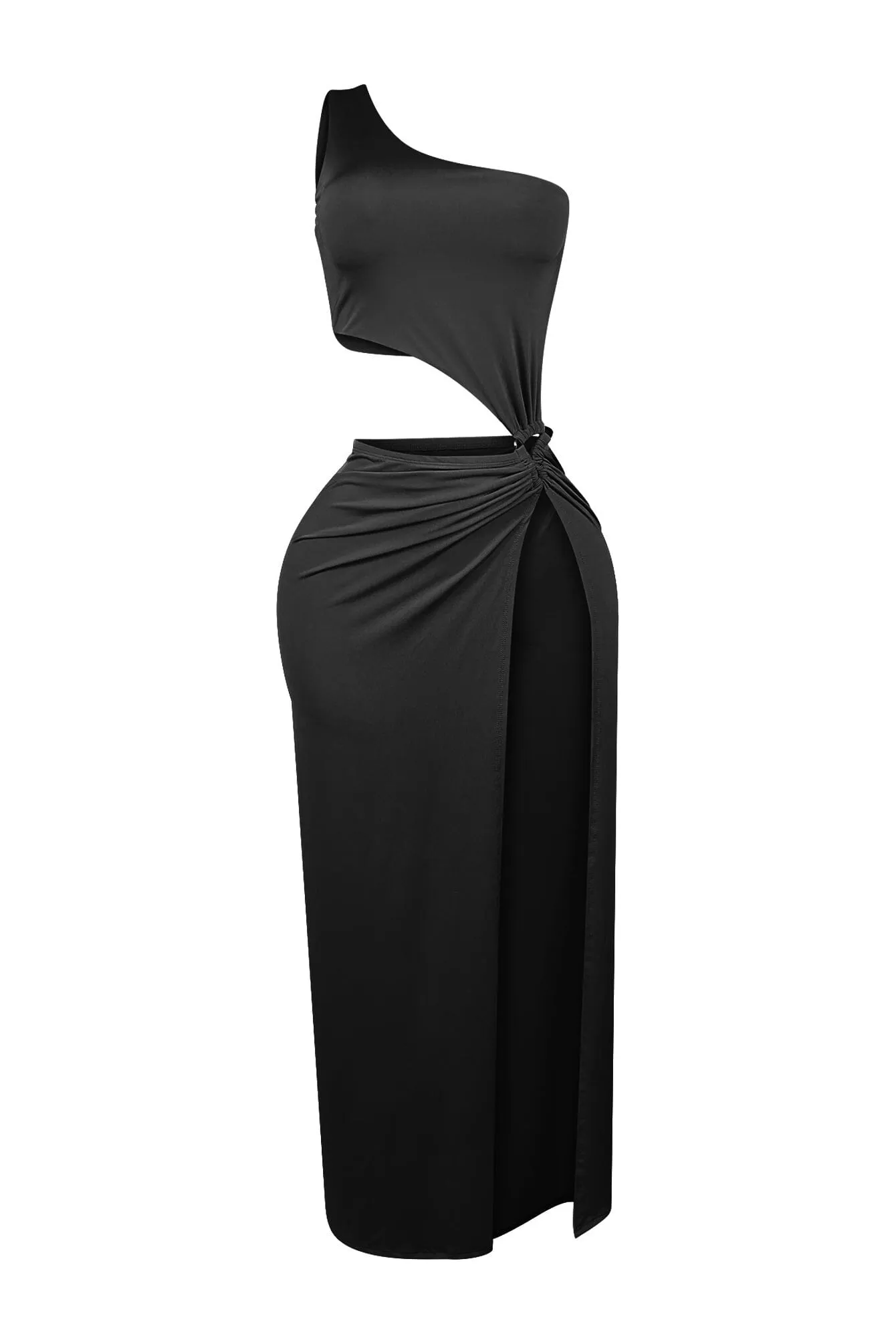 Relaxed Finish Urban Spirit Freak Me One Shoulder Cut Out Dress