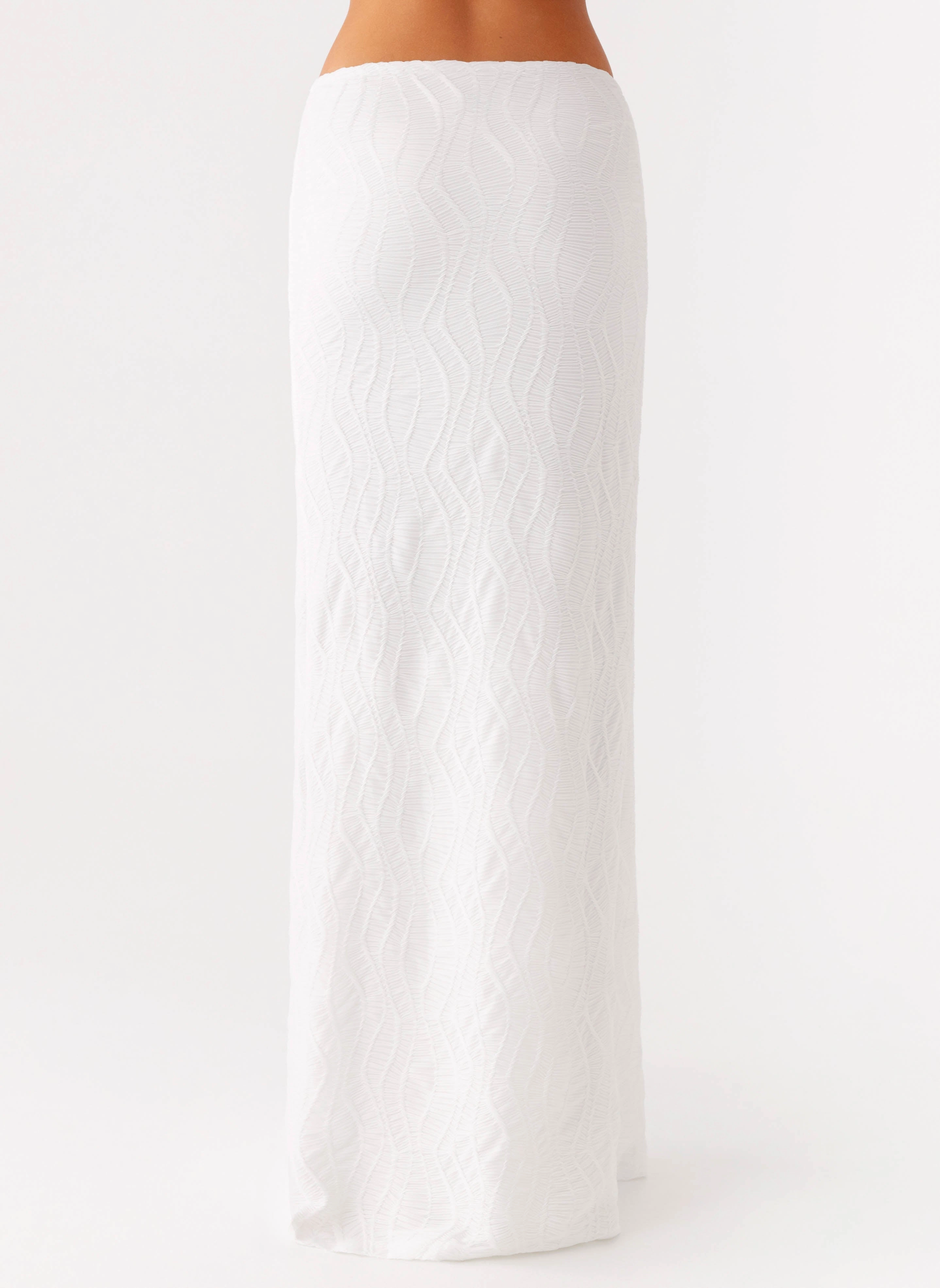 Briene Maxi Skirt - White Mix Culture