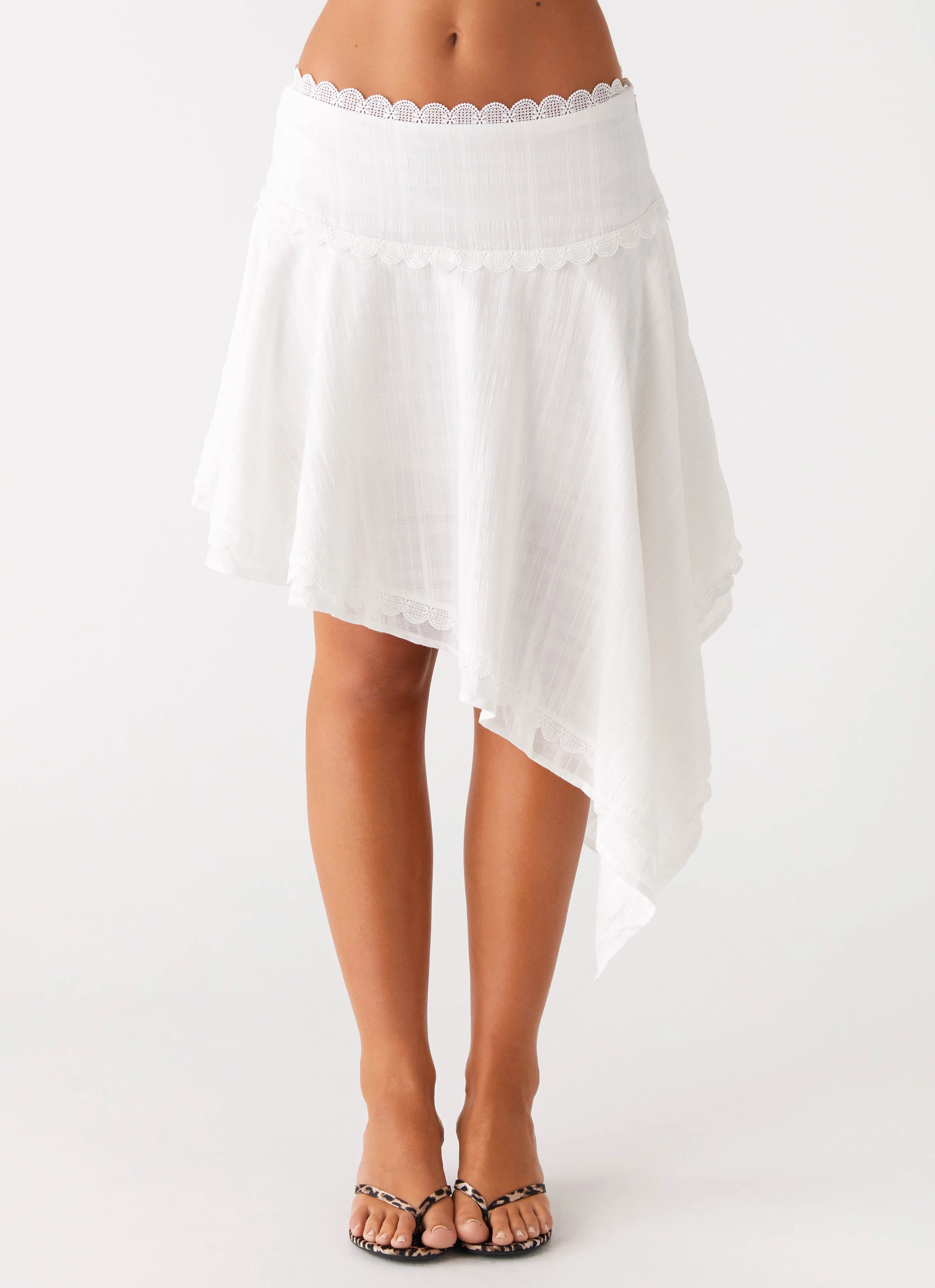 Clearwater Mist Midi Skirt - White Design innovation Seasonal Drop
