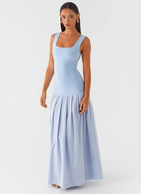 Jaxon Maxi Dress - Blue Summer Wardrobe Seasonal Fit