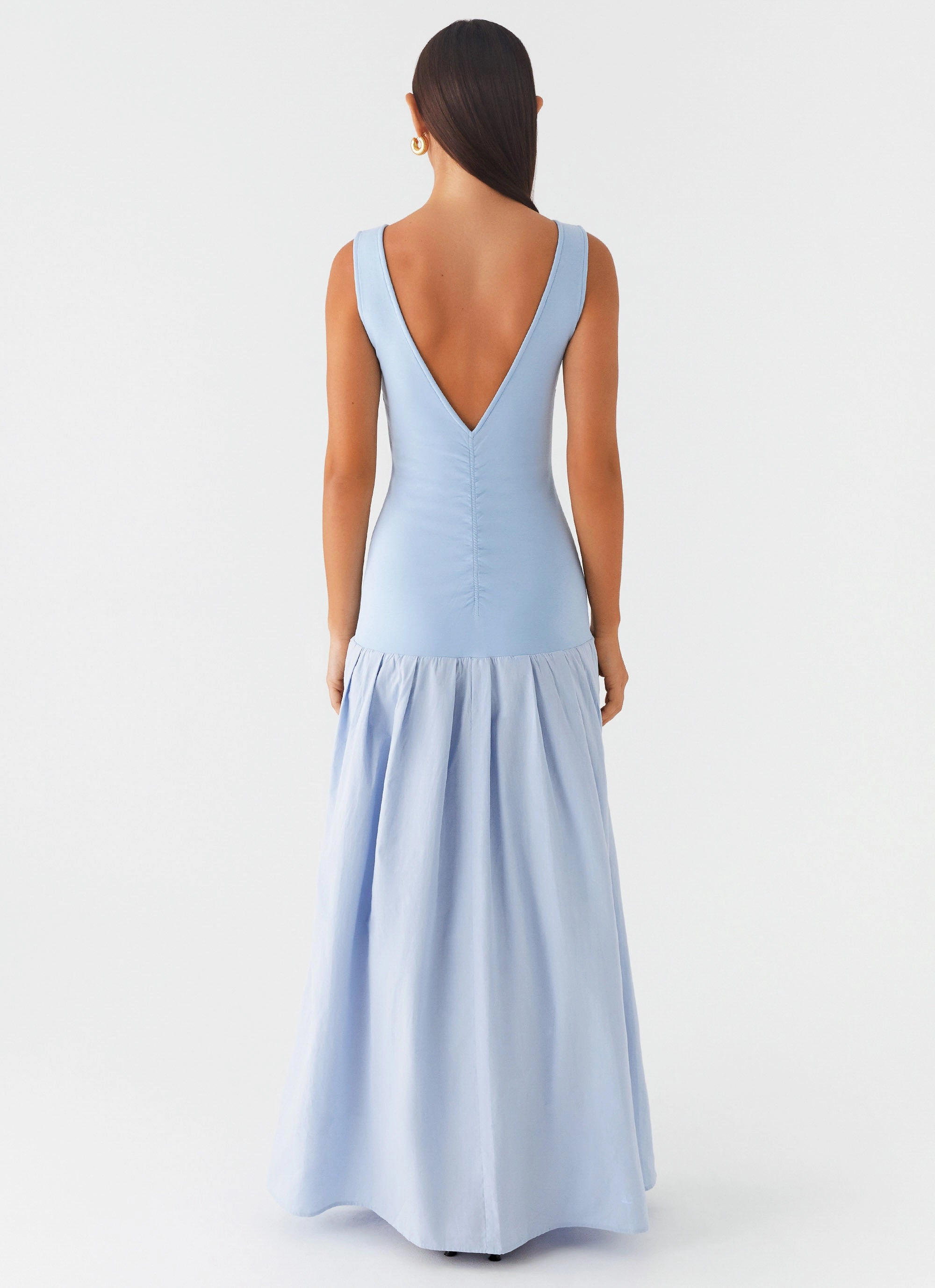 Jaxon Maxi Dress - Blue Grab Now Gemstone-Detail