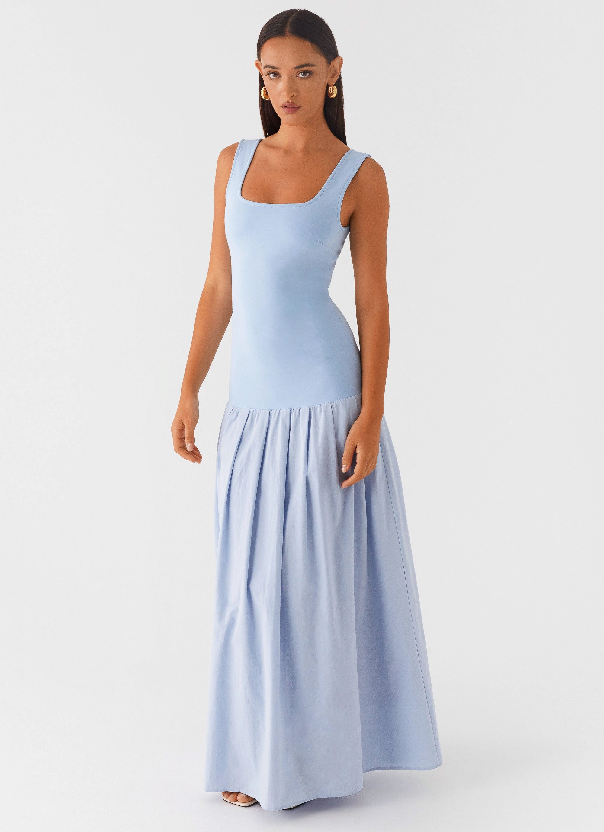 Jaxon Maxi Dress - Blue Summer Wardrobe Seasonal Fit