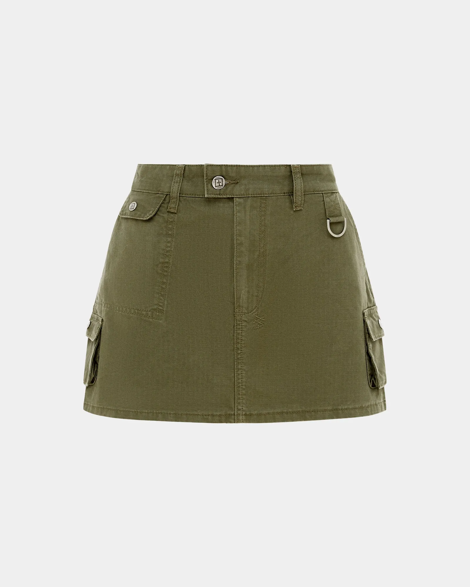 Easy Movement SQUAD MINI SKIRT KHAKI