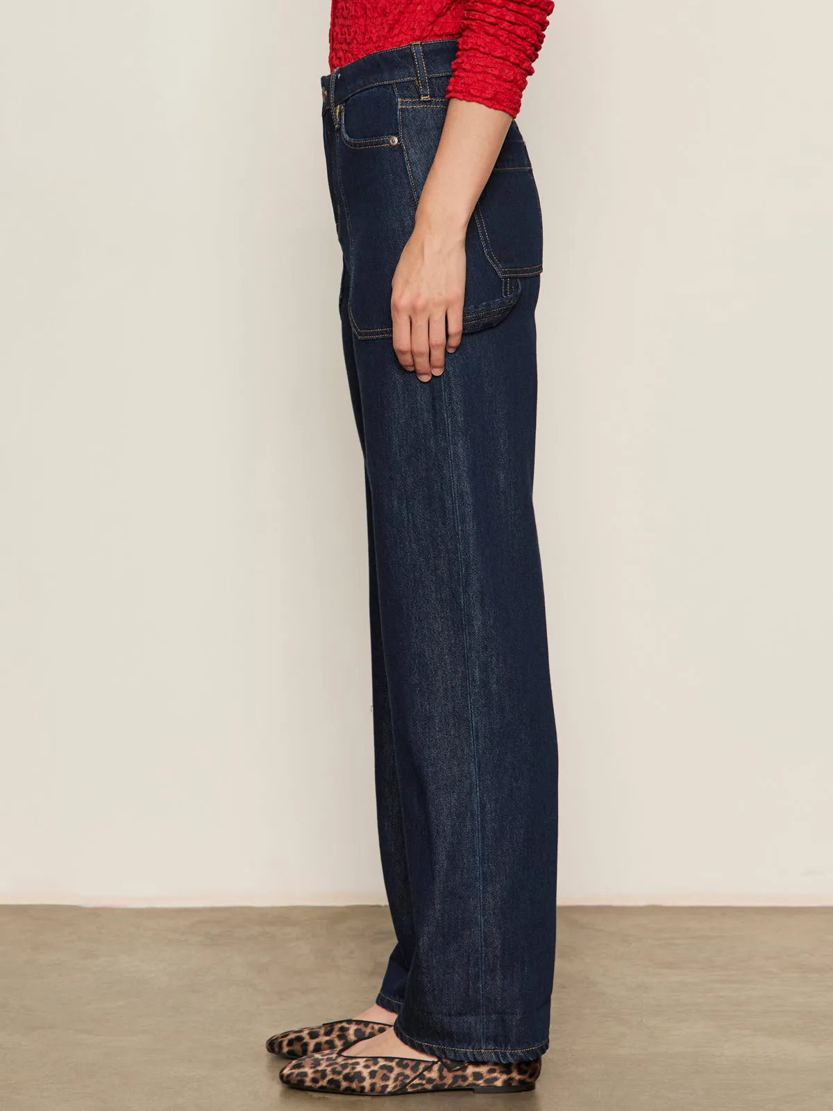 OdorResistant Soleil 90's Straight Jean Indigo Dark Raw Rinse