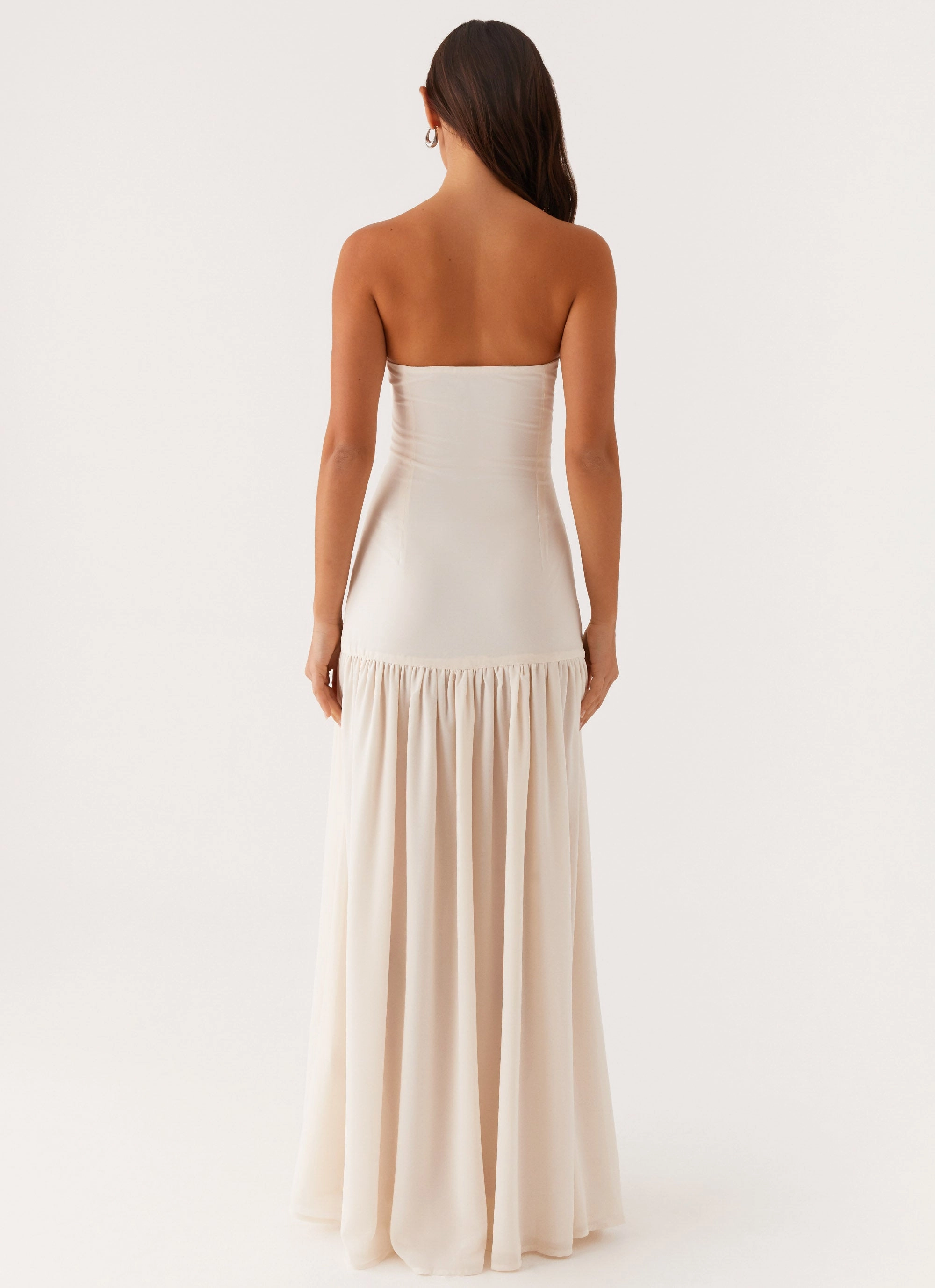 Eden Strapless Maxi Dress - Ivory Perfect Layer Fashion Daily